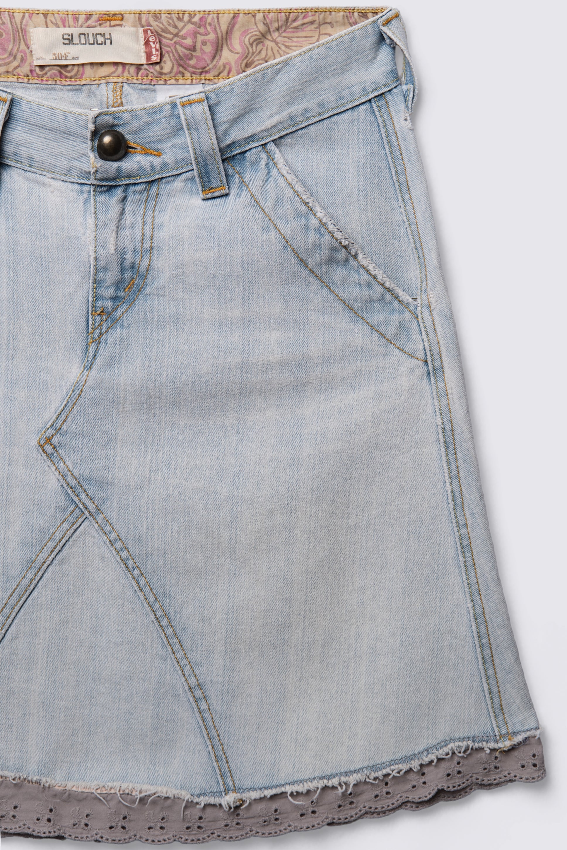 Y2K Levi's 504 Slouch Lowrise Denim Skirt