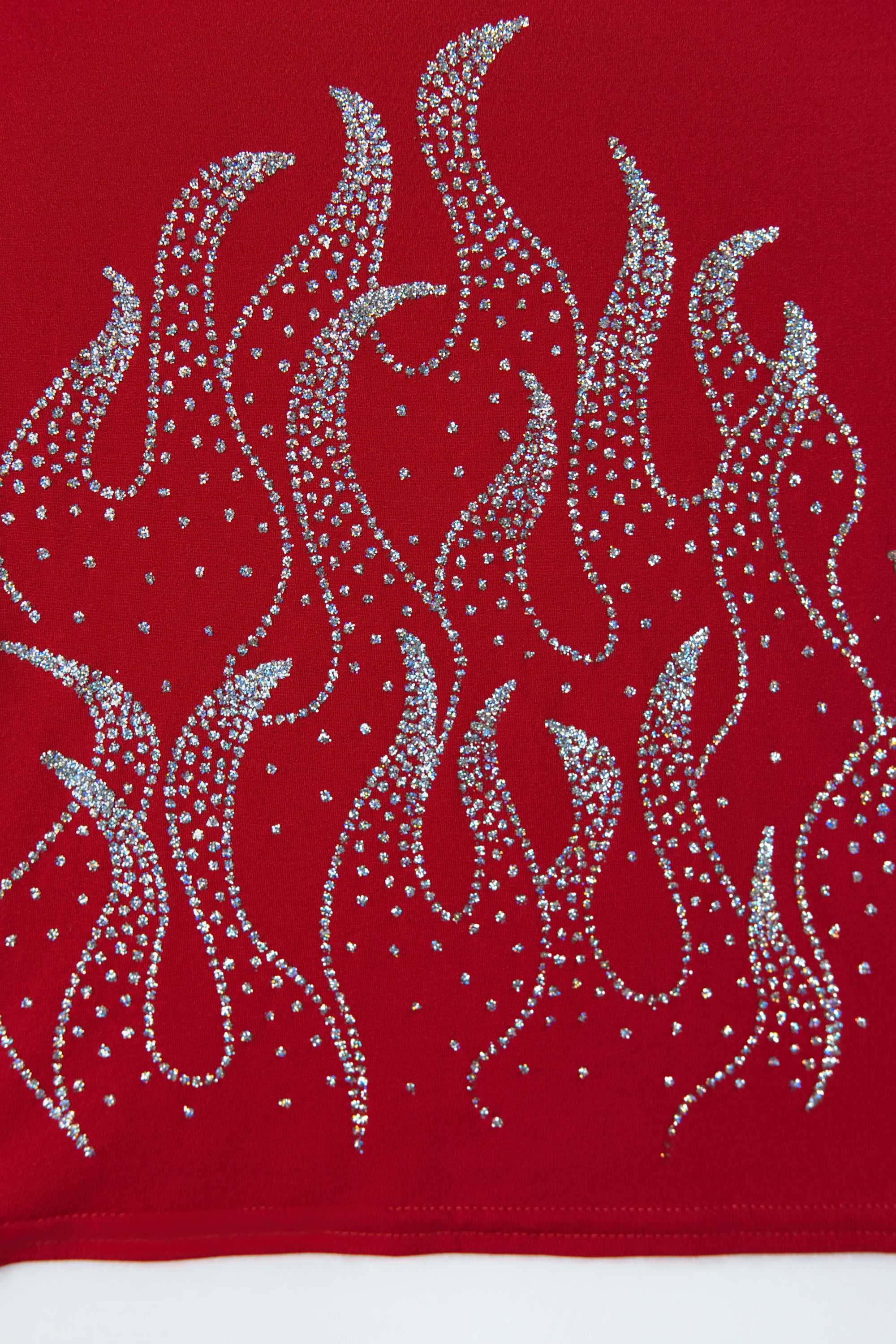 90s Deadstock Glitter Flames Top