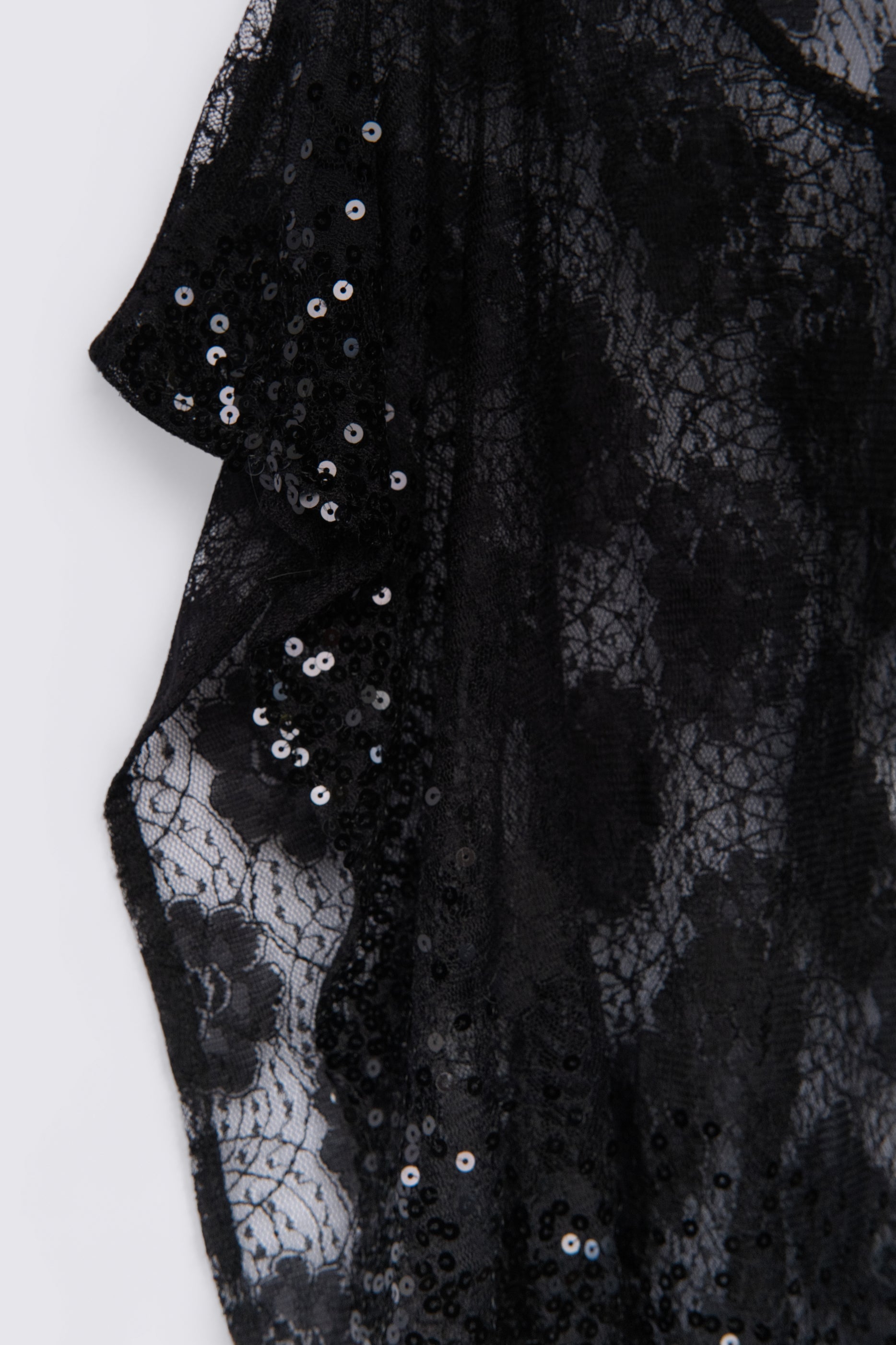 Charlotte Russe Asymmetric Lace Poncho Top