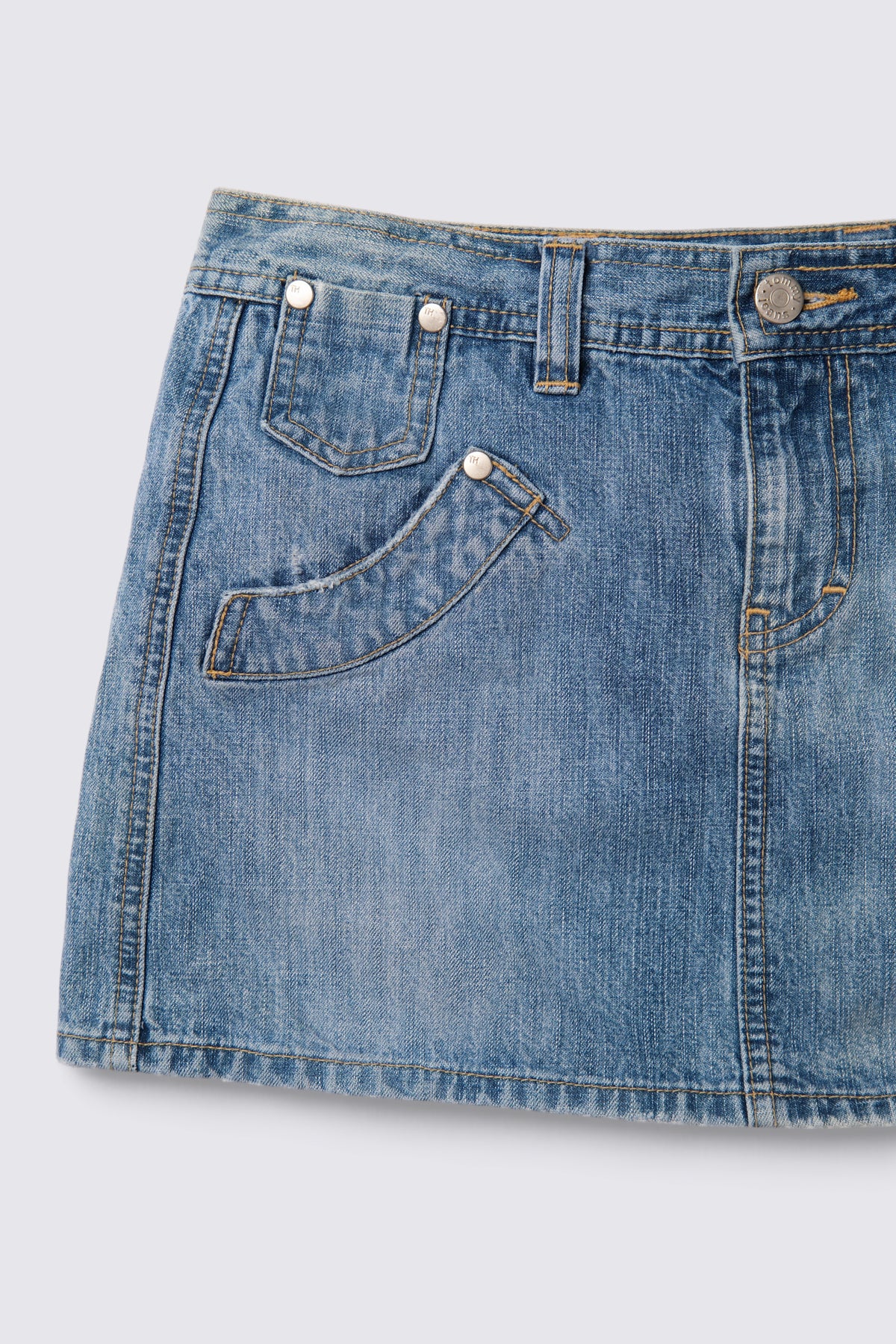 2004 Tommy Jeans Lowrise Denim Mini Skirt