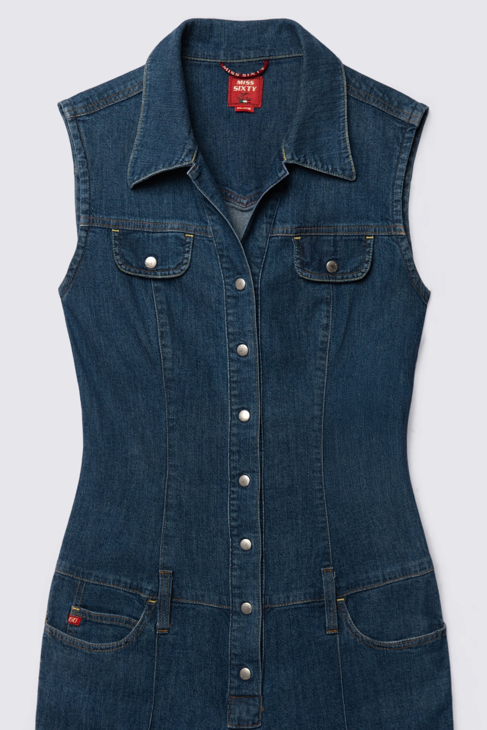 Y2K Miss Sixty Stretch Denim Jumpsuit