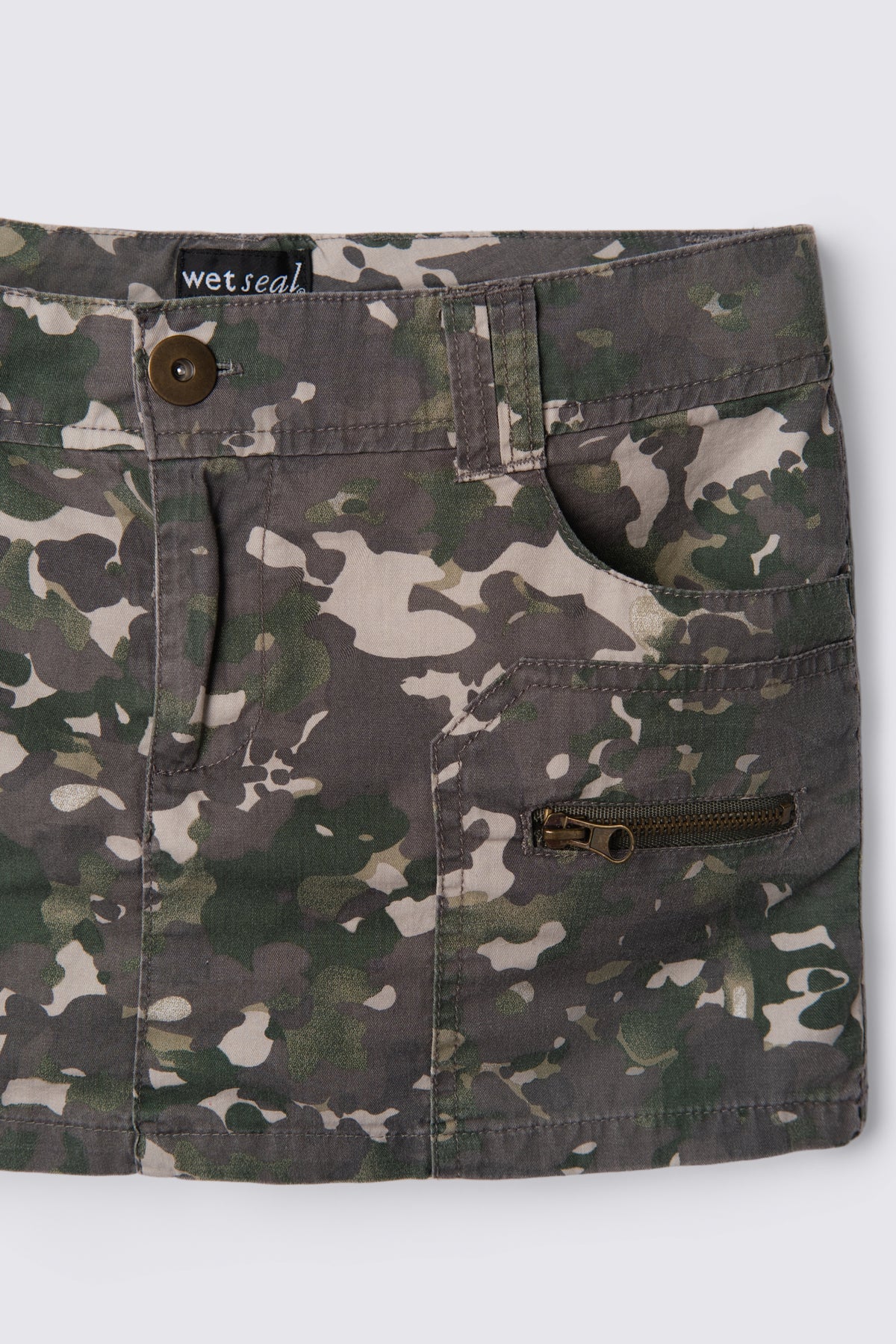 Y2K Lowrise Camo Mini Skirt