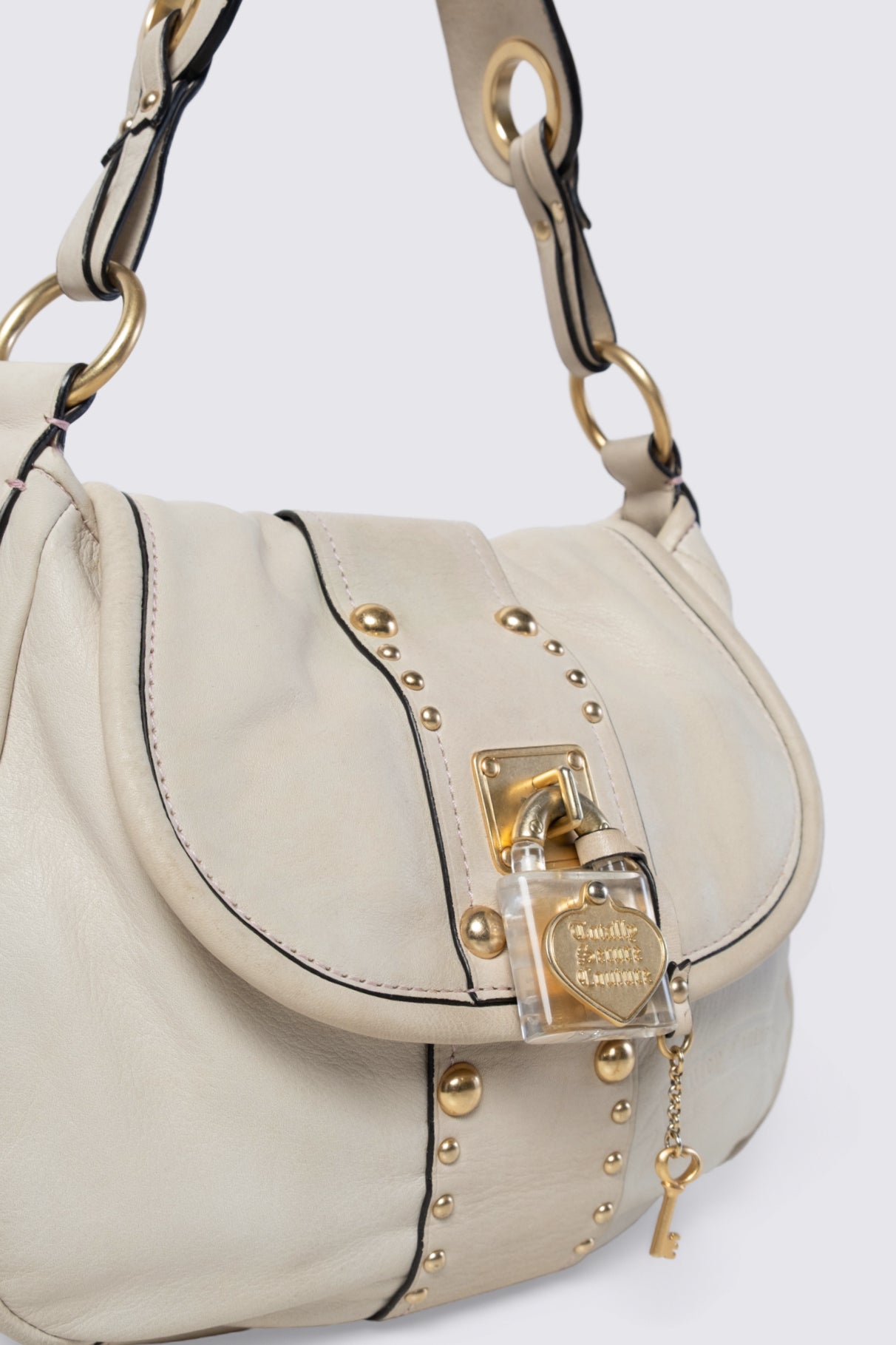 Y2K Juicy Couture Totally Secure Lock & Key Leather Bag