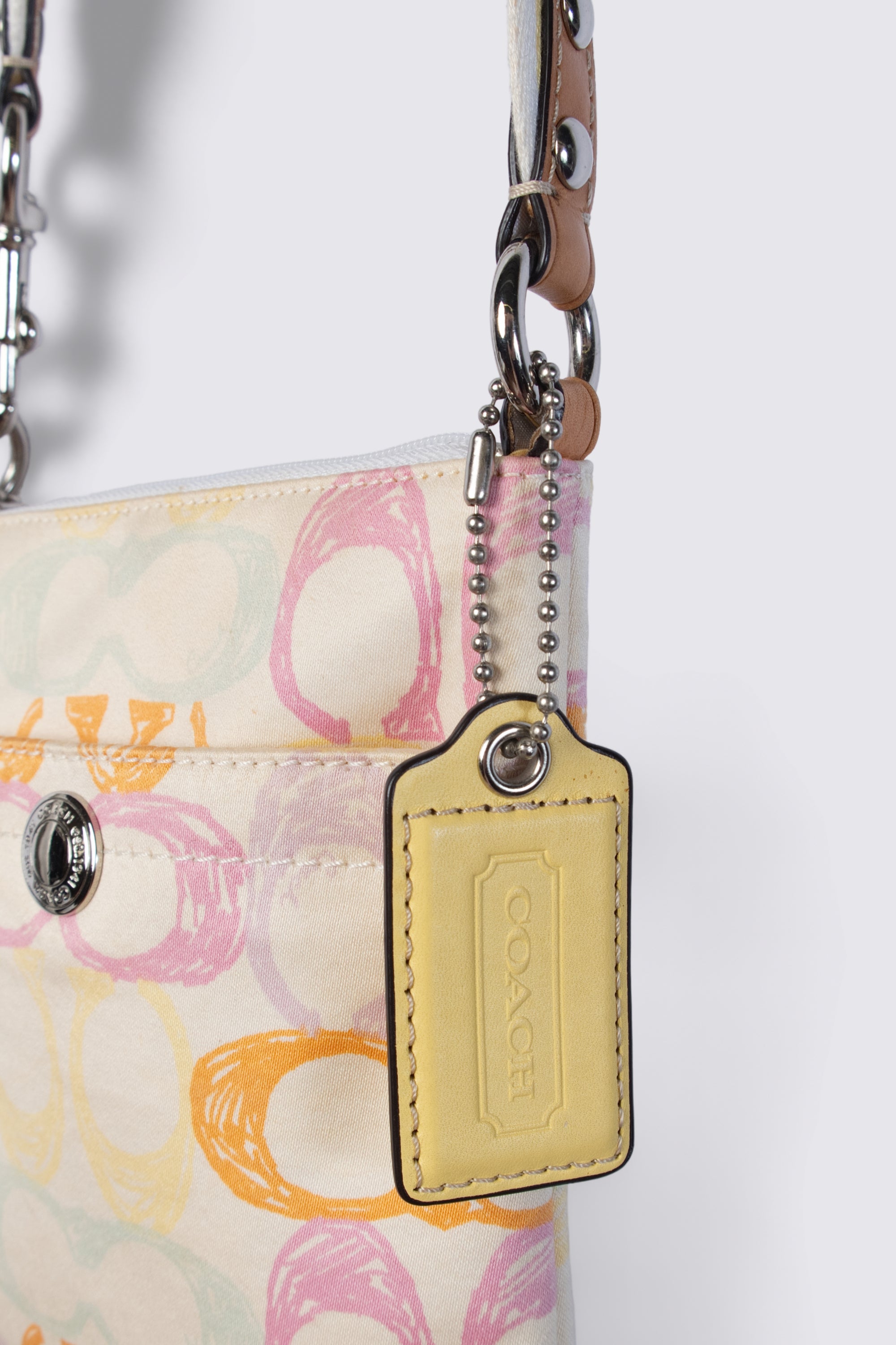 Y2K Coach Multicolor Signature C Canvas Crossbody Bag
