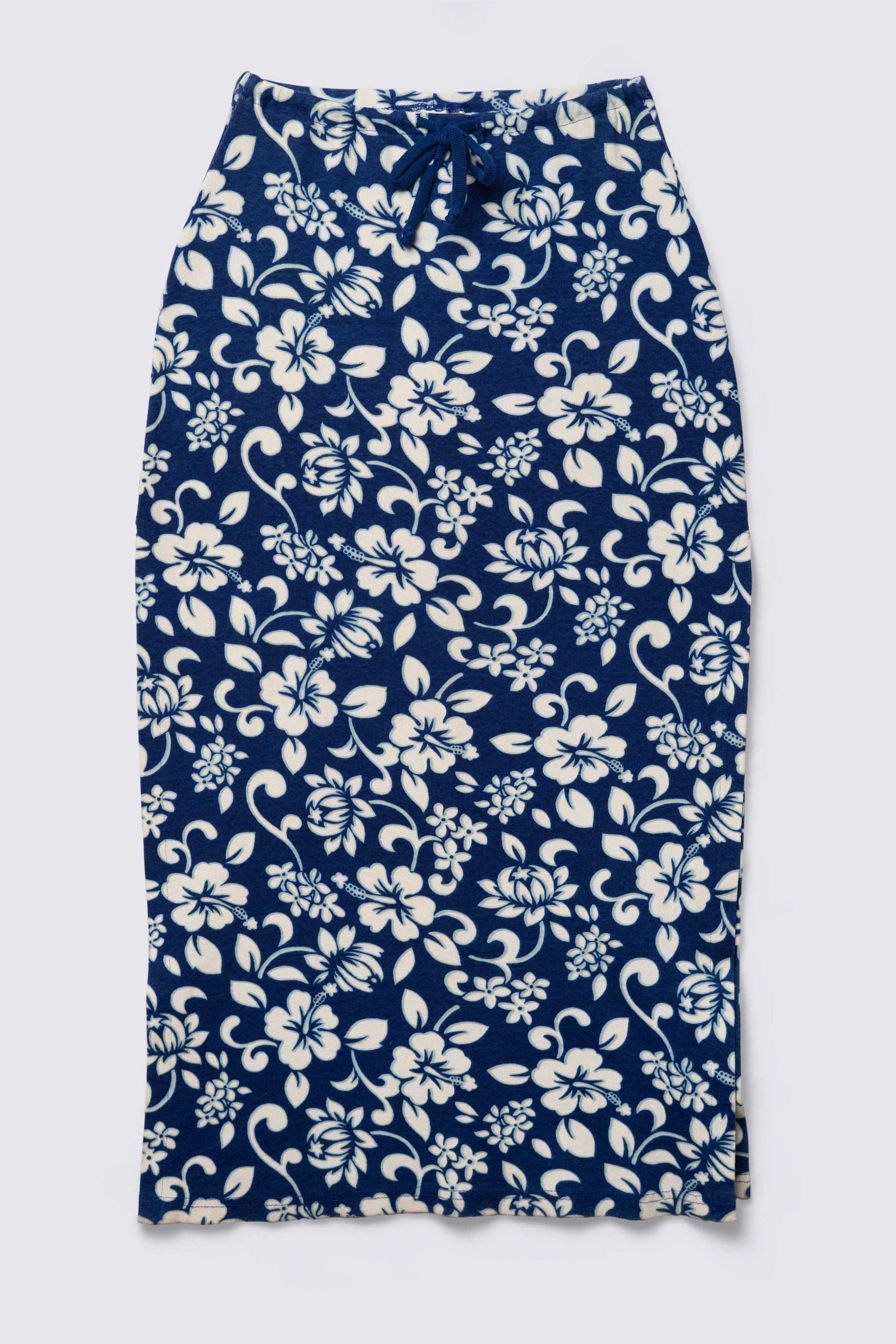 90s Charlotte Russe Hawaian Print Cotton Maxi Skirt