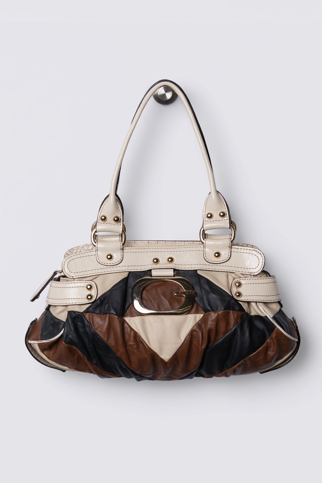Y2K Guess Slouchy Patchwork Shoulder Bag