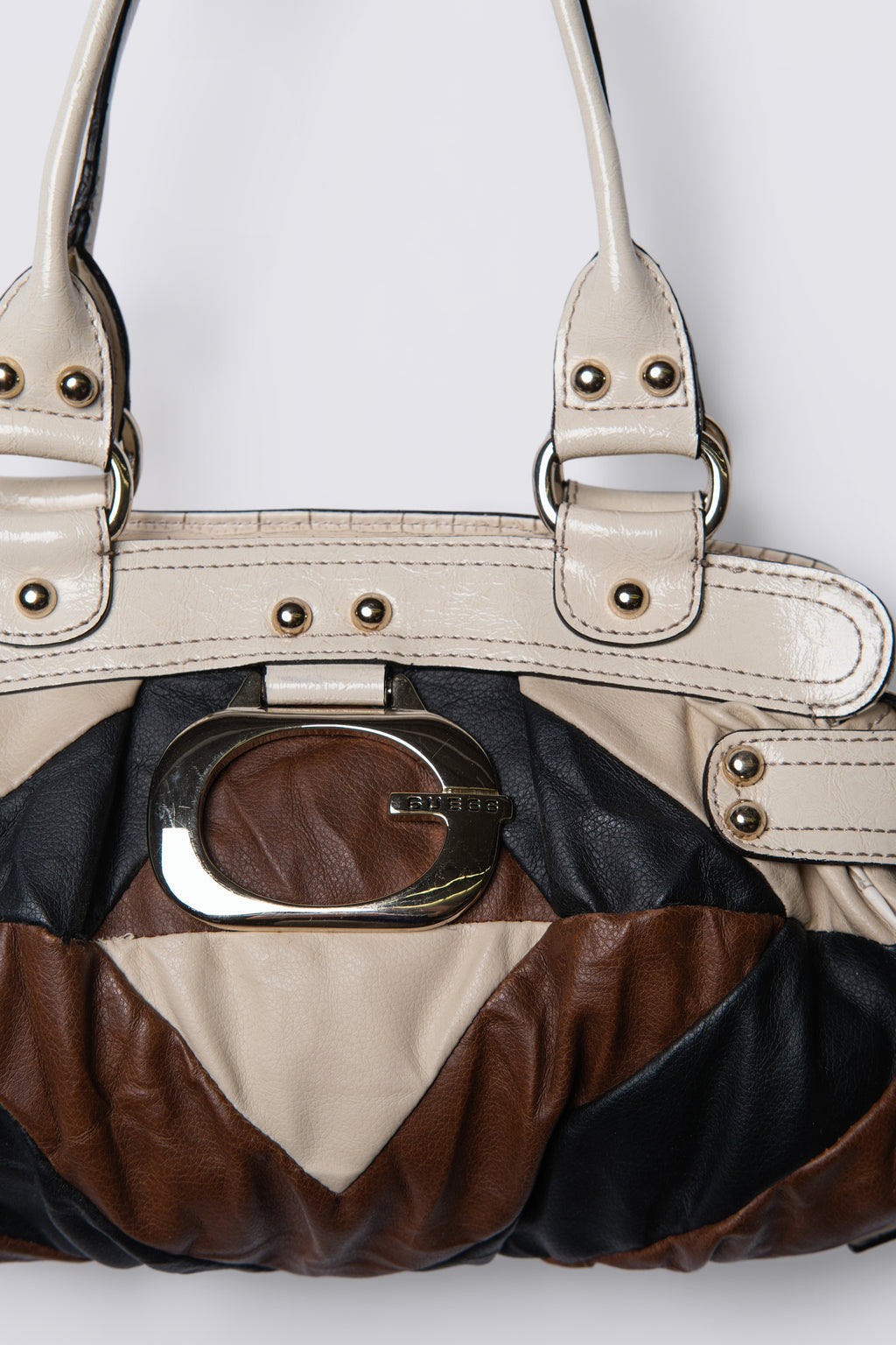 Y2K Guess Slouchy Patchwork Shoulder Bag