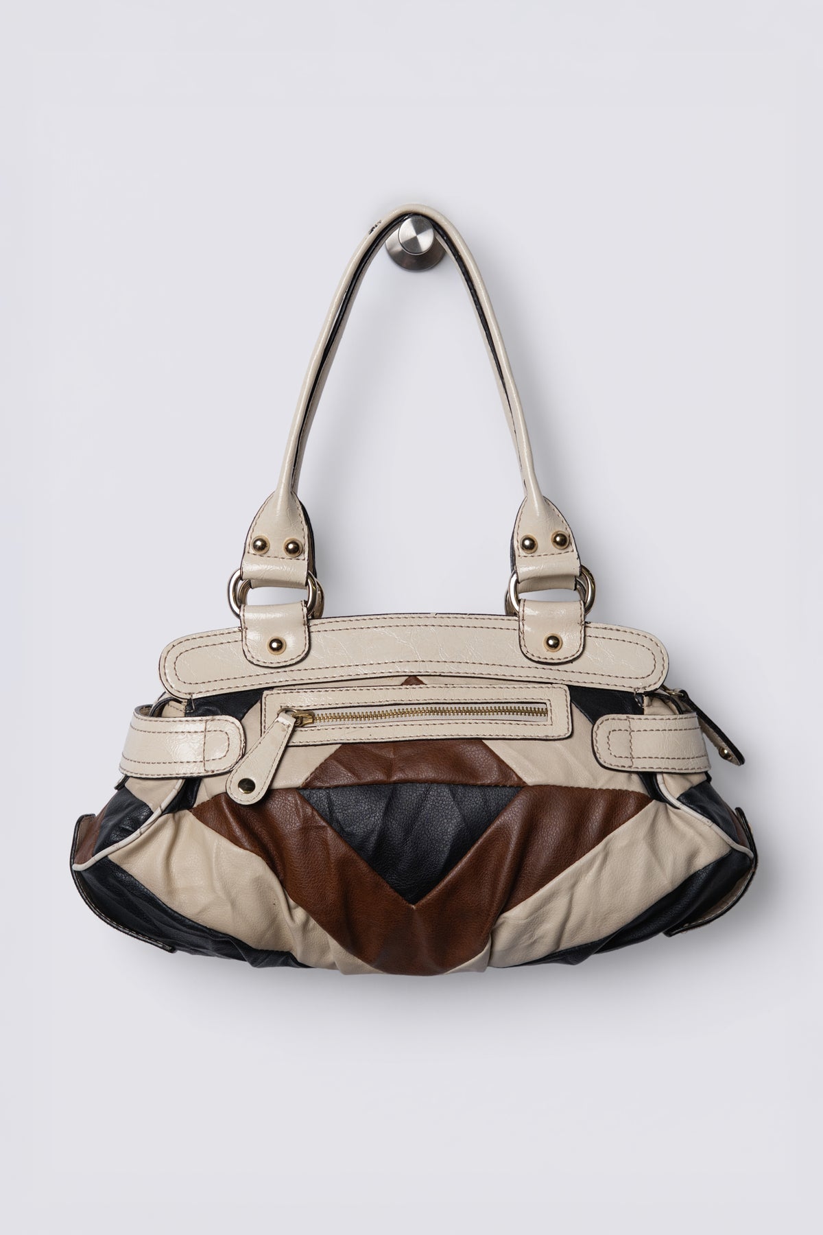 Y2K Guess Slouchy Patchwork Shoulder Bag