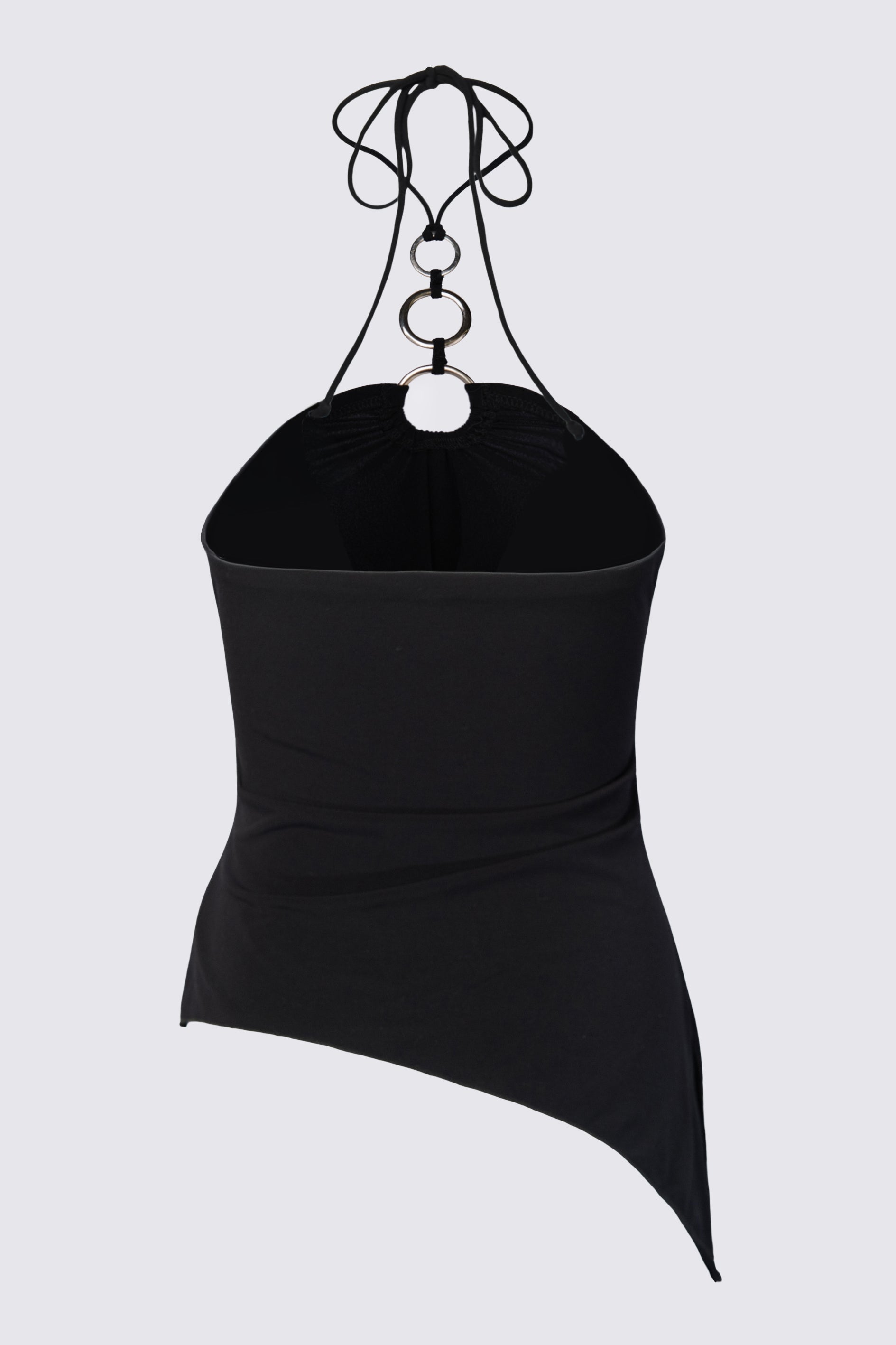 Y2K Fang Asymmetric Ring Halter Top