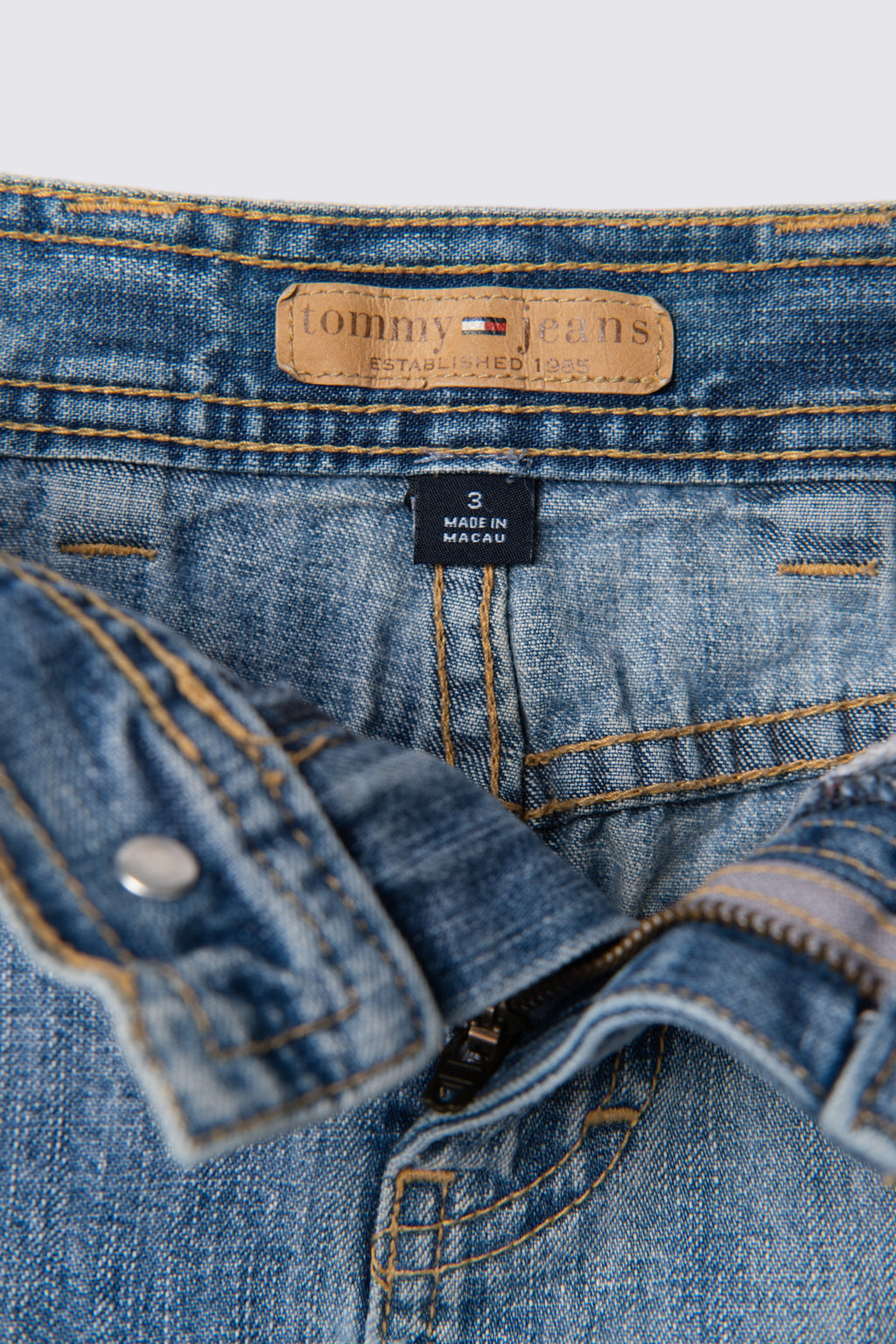 2004 Tommy Jeans Lowrise Denim Mini Skirt