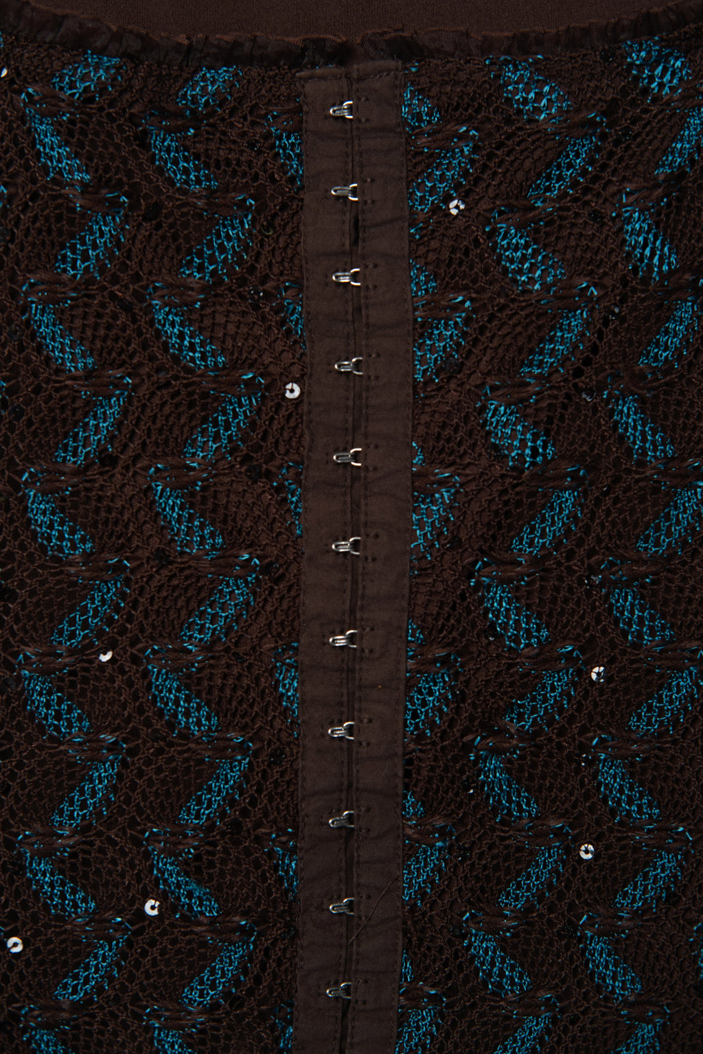 Y2K Shimmery Woven Corset Top