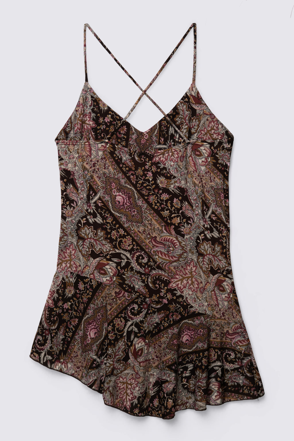 Y2K Janette Asymmetric Paisley Cami Top