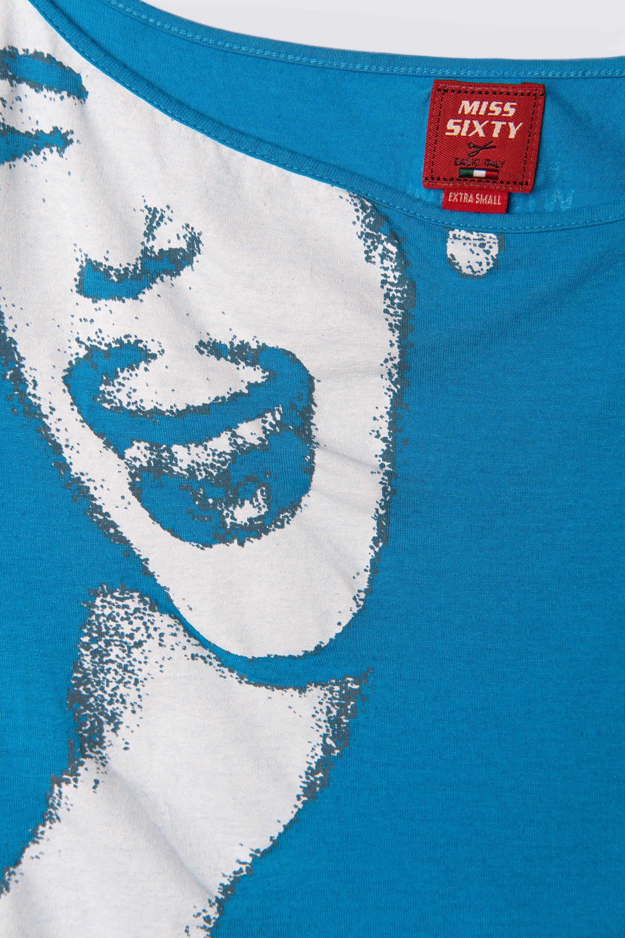 Y2K Miss Sixty Rock Days 85 Cropped Graphic Tee
