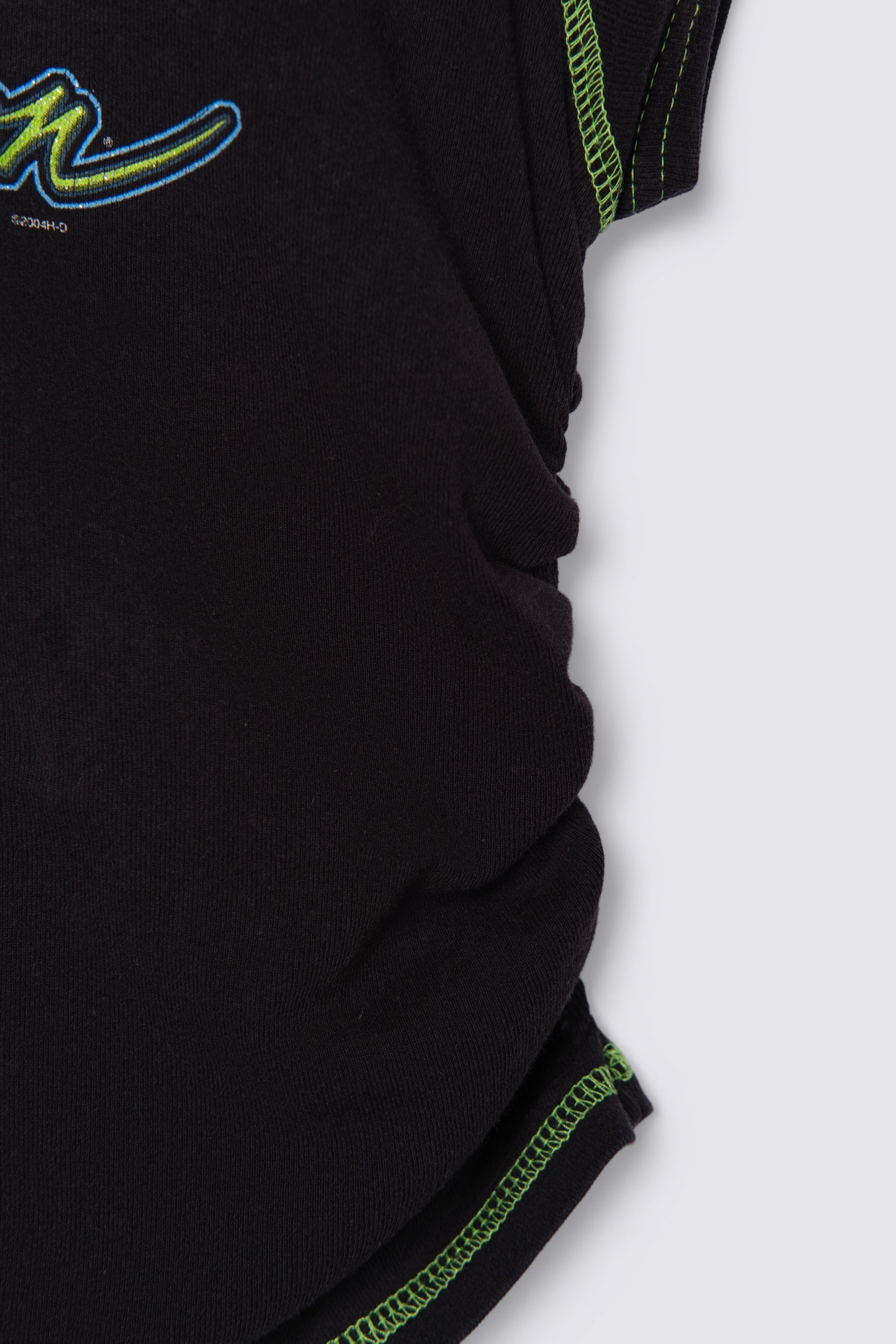 Y2K Harley Ruched Side Baby Tee
