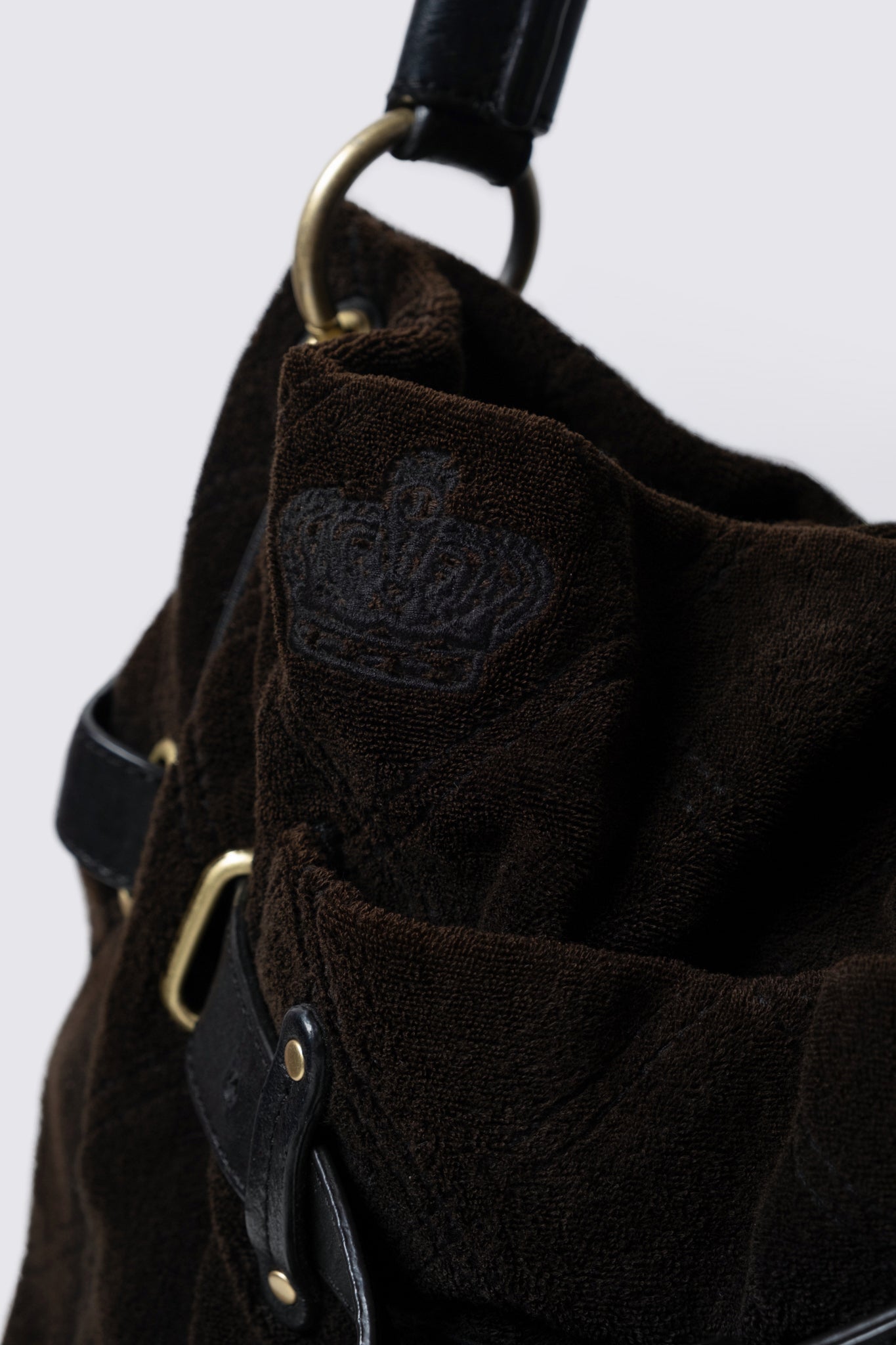 Y2K Juicy Couture Lock & Key Terry Cloth Hobo Bag