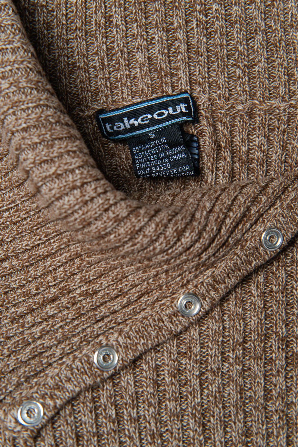 Y2K Takeout Snap Turtleneck Top