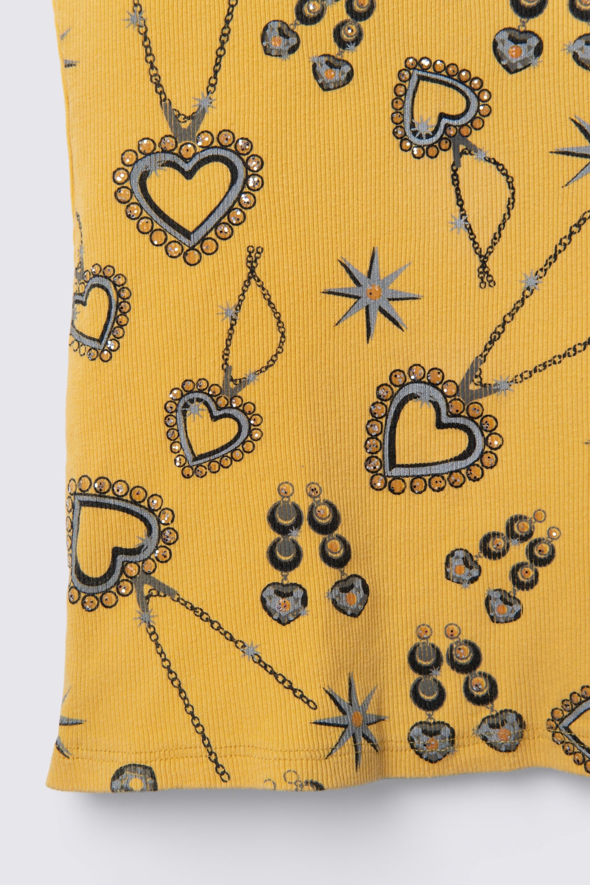 Y2K Bling Print Ribbed Tank