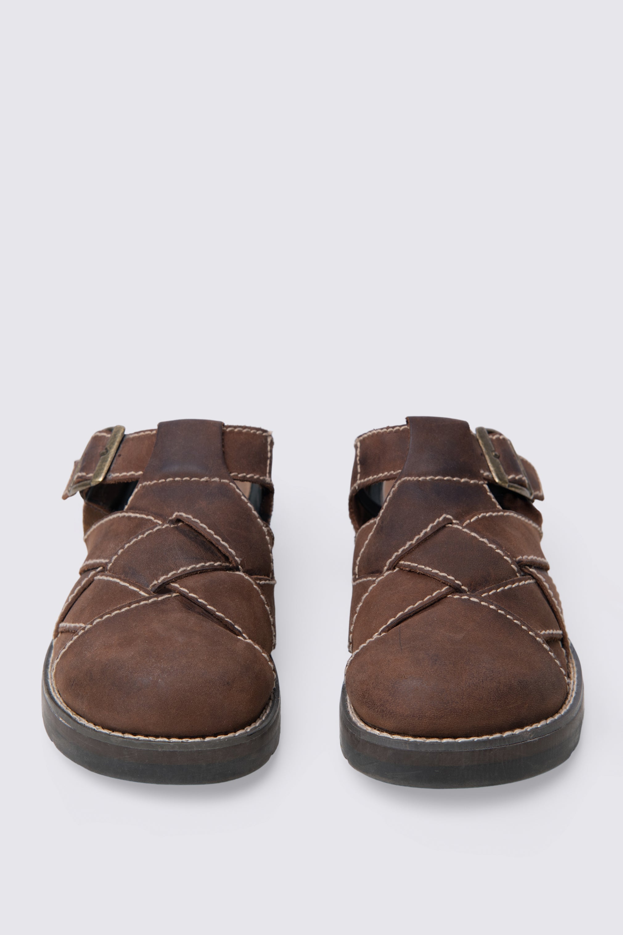 Y2K Candies Woven Leather Clogs