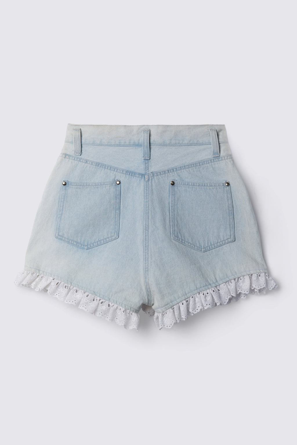 90s Christina Highwaist Lace Trim Shorts