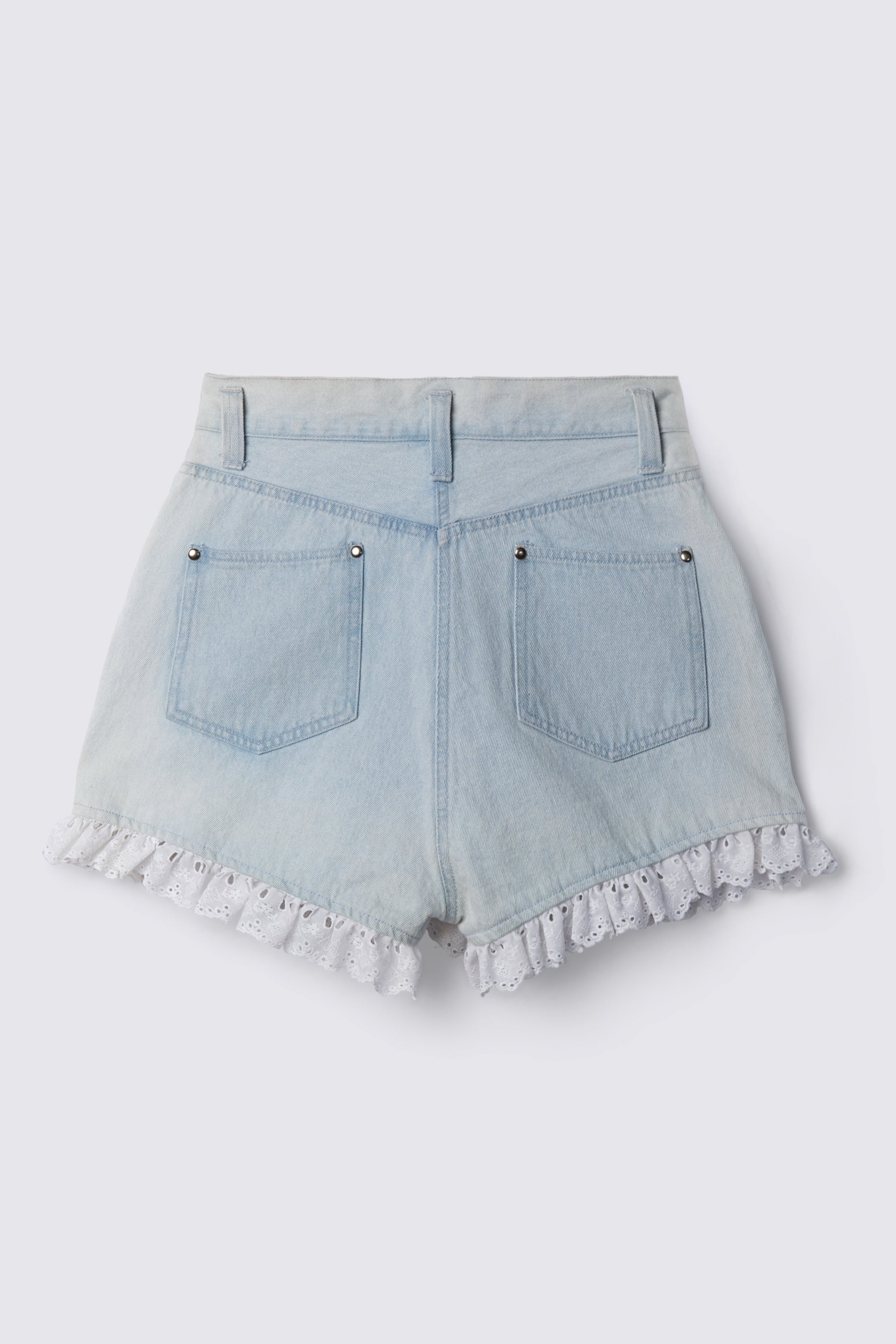 90s Christina Highwaist Lace Trim Shorts