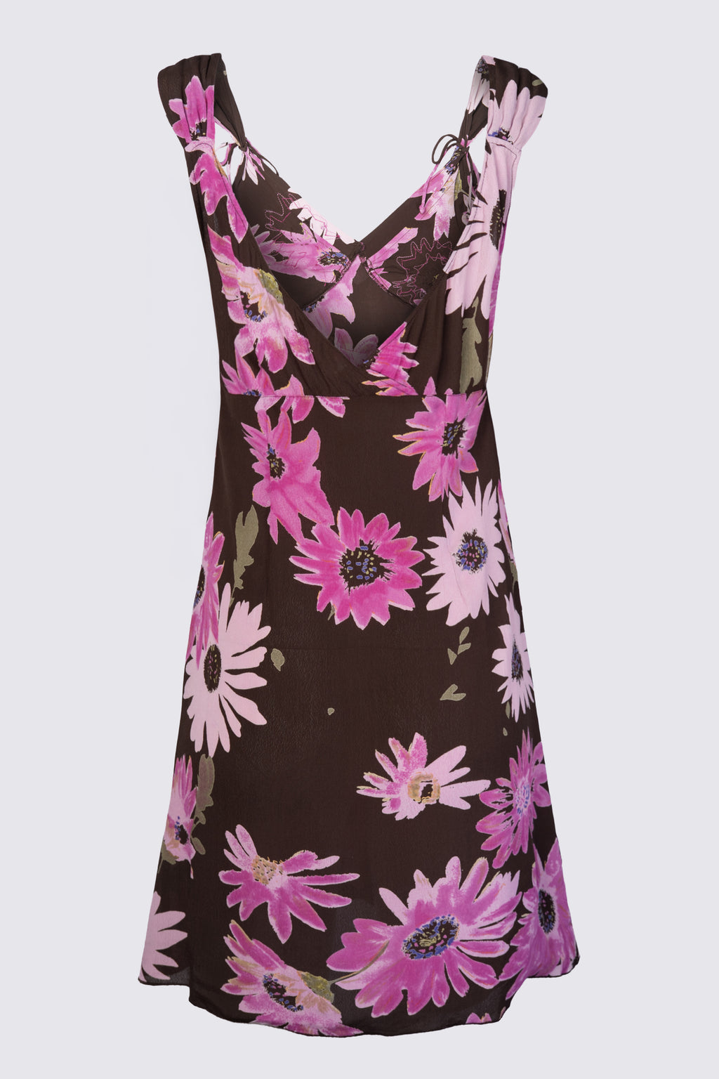 Y2K RAG Beaded Rayon Babydoll Dress