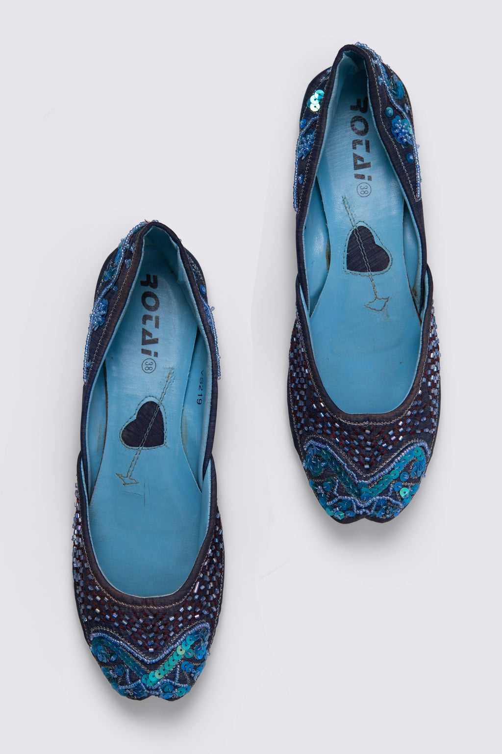 Y2K Euro Beaded Ballet Flats