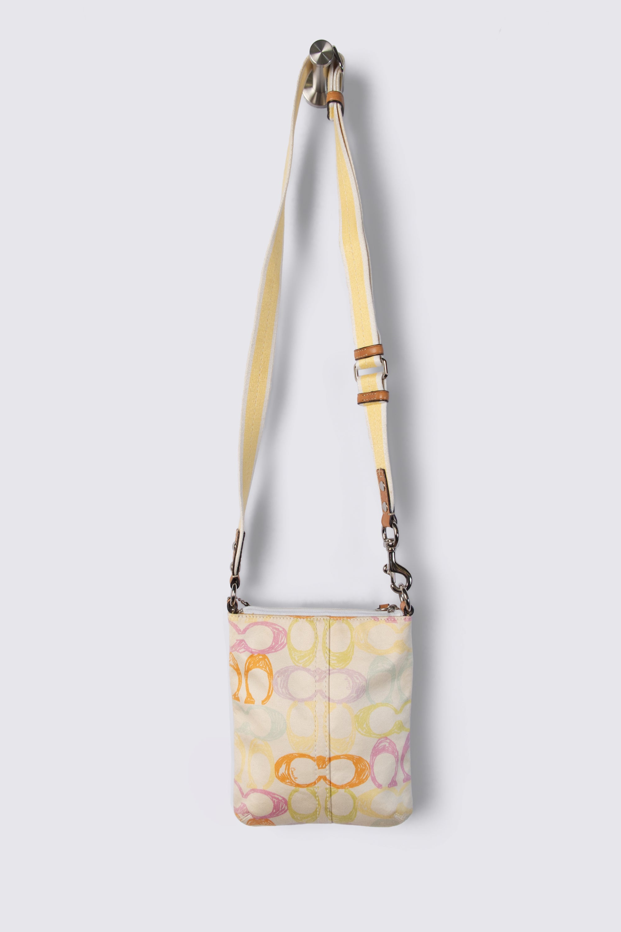 Y2K Coach Multicolor Signature C Canvas Crossbody Bag
