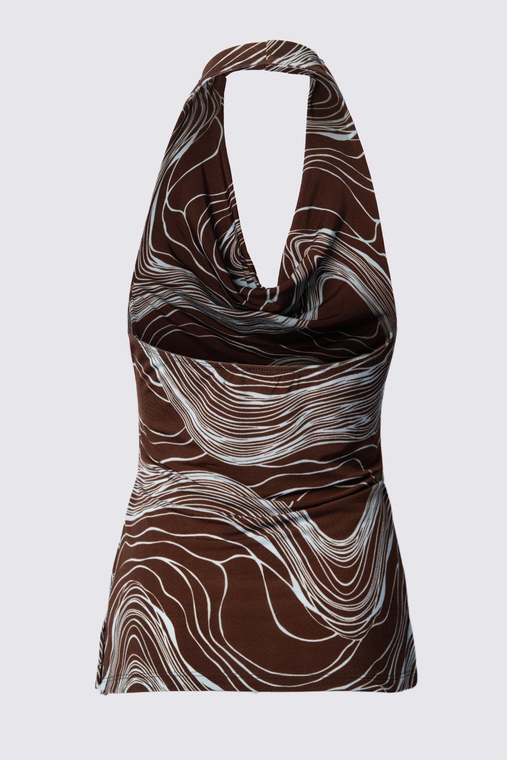 Y2K Papaya Belted Halter Top
