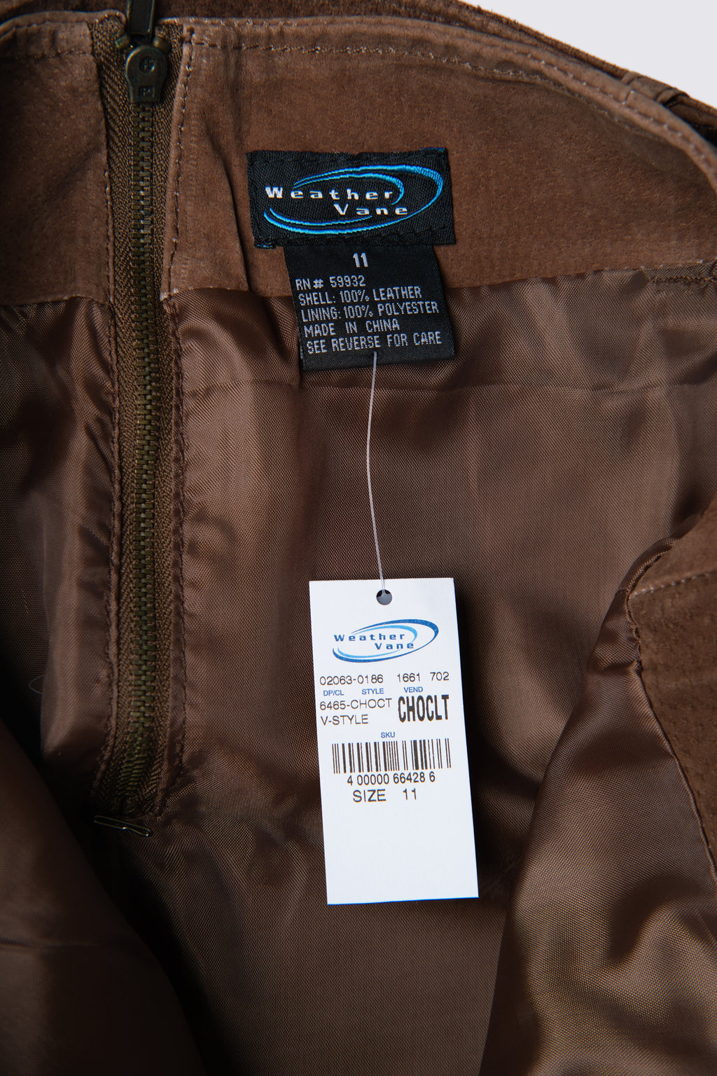 Y2K Deadstock Weathervane Suede Mini Skirt