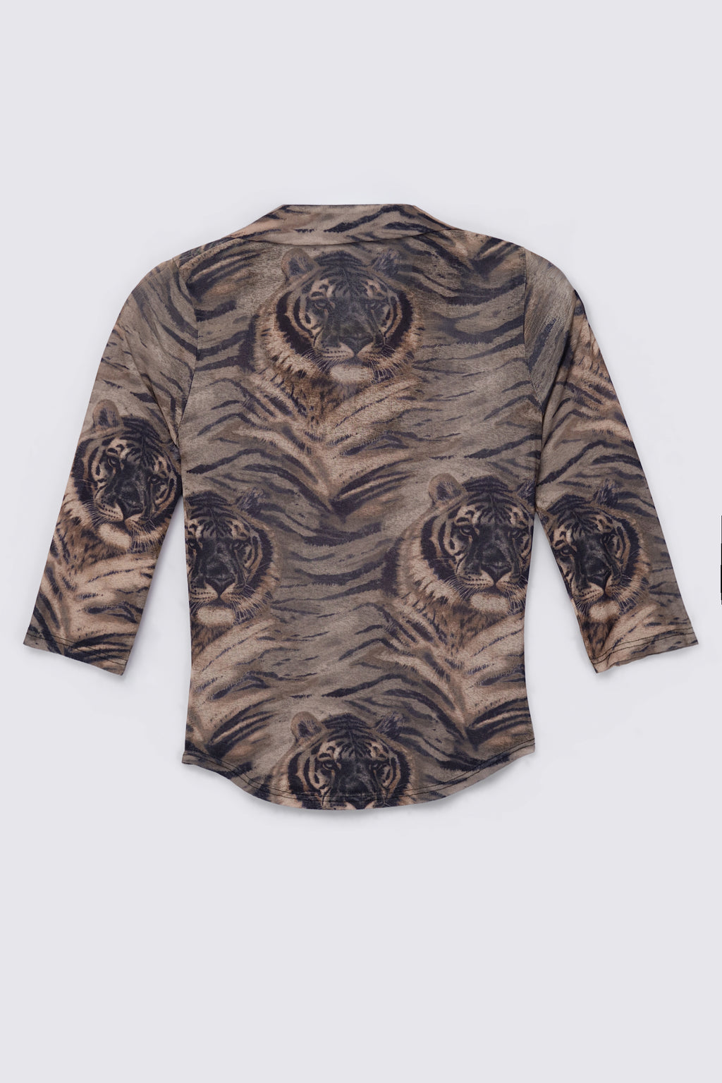 Y2K Euro Pimkie Tiger Print Top