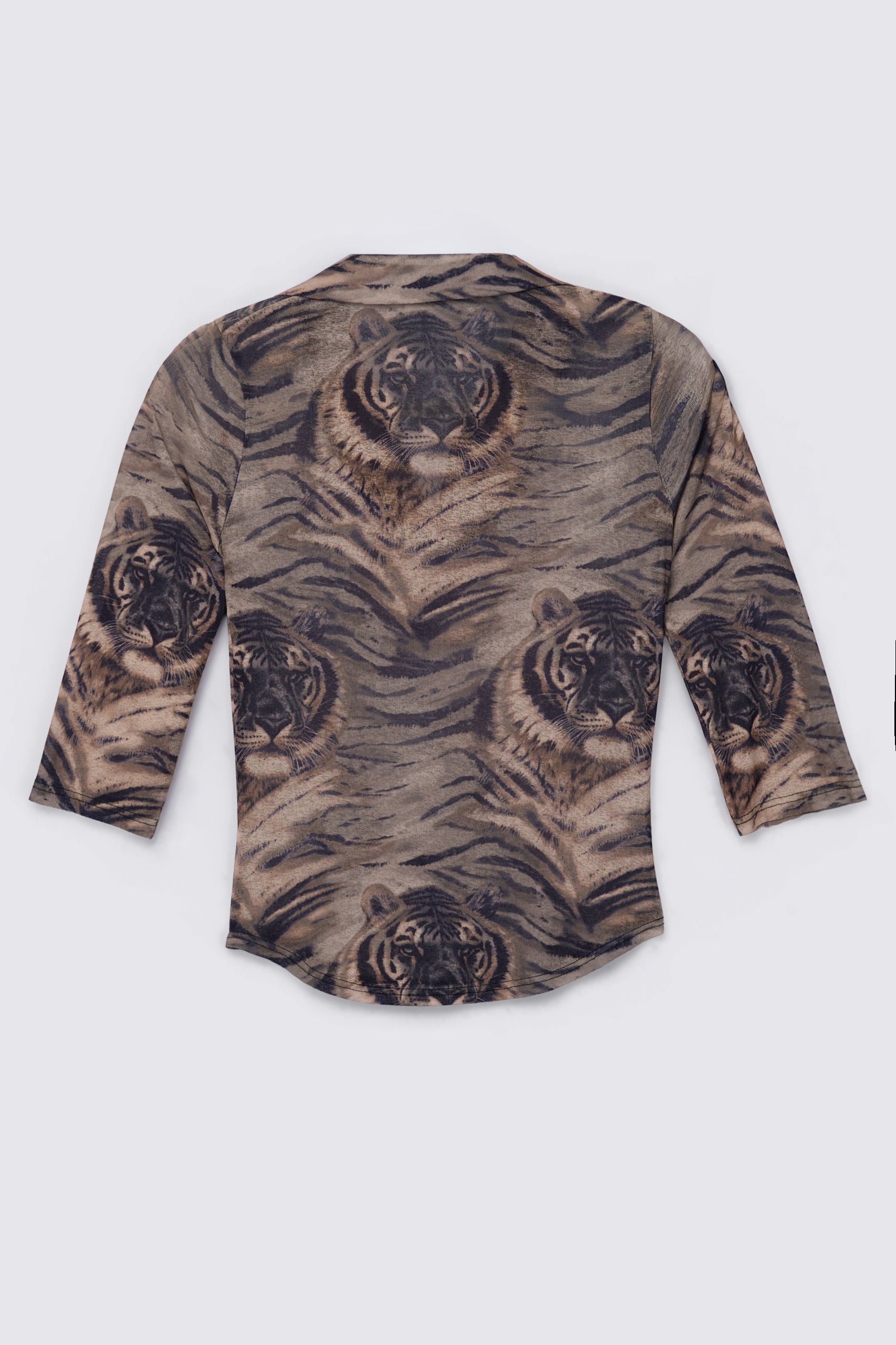 Y2K Euro Pimkie Tiger Print Top