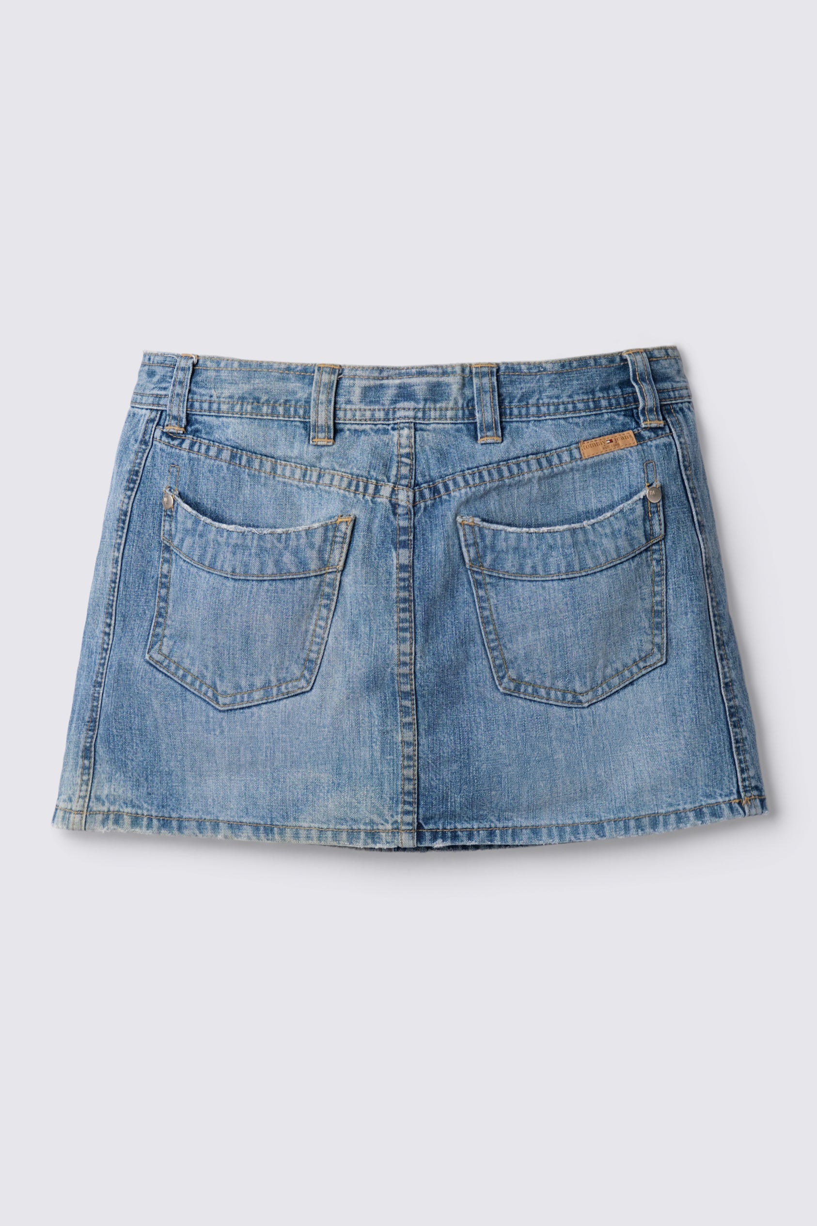 2004 Tommy Jeans Lowrise Denim Mini Skirt