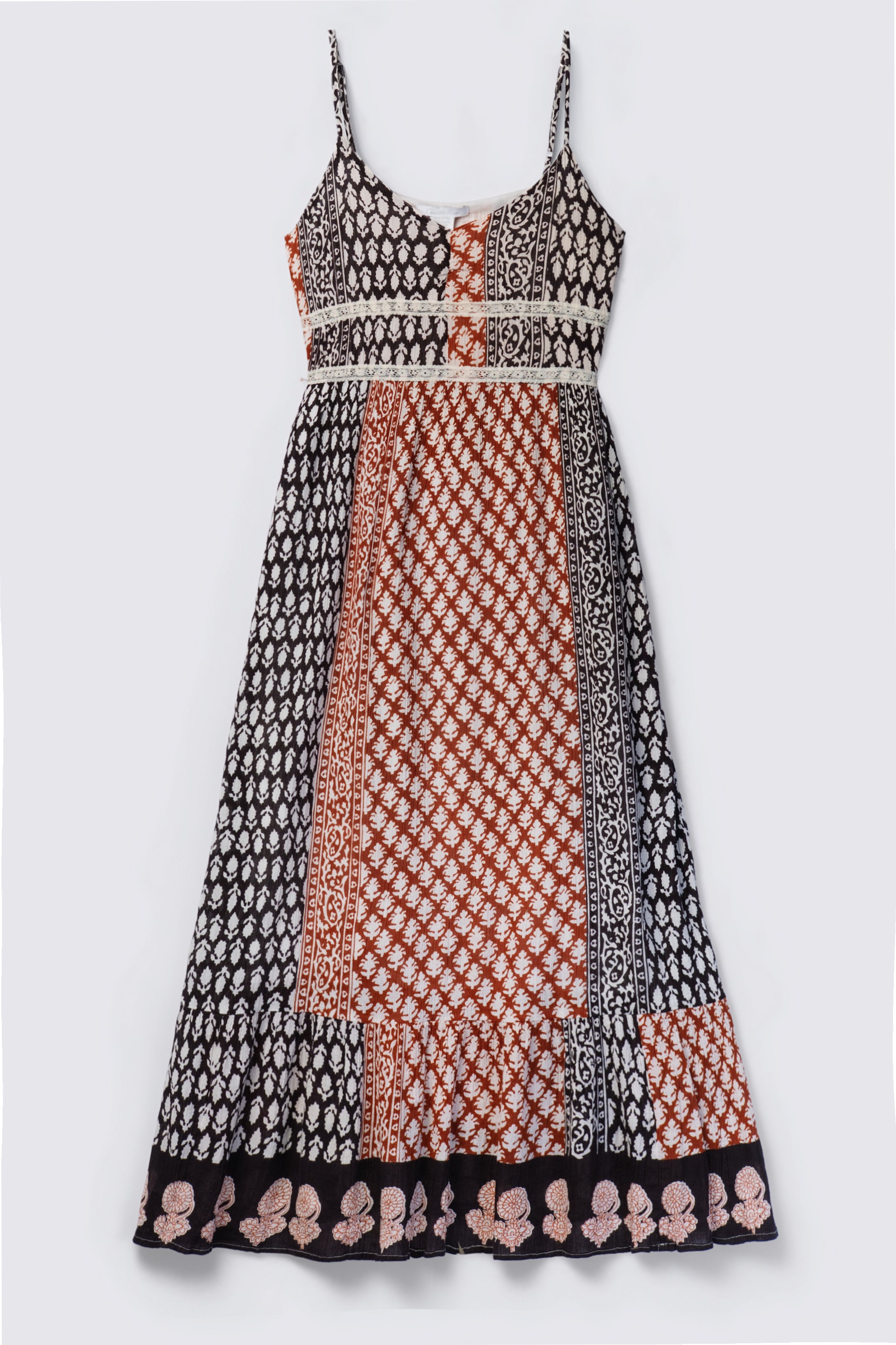 Y2K Charlotte Russe Boho Cotton Maxi Dress