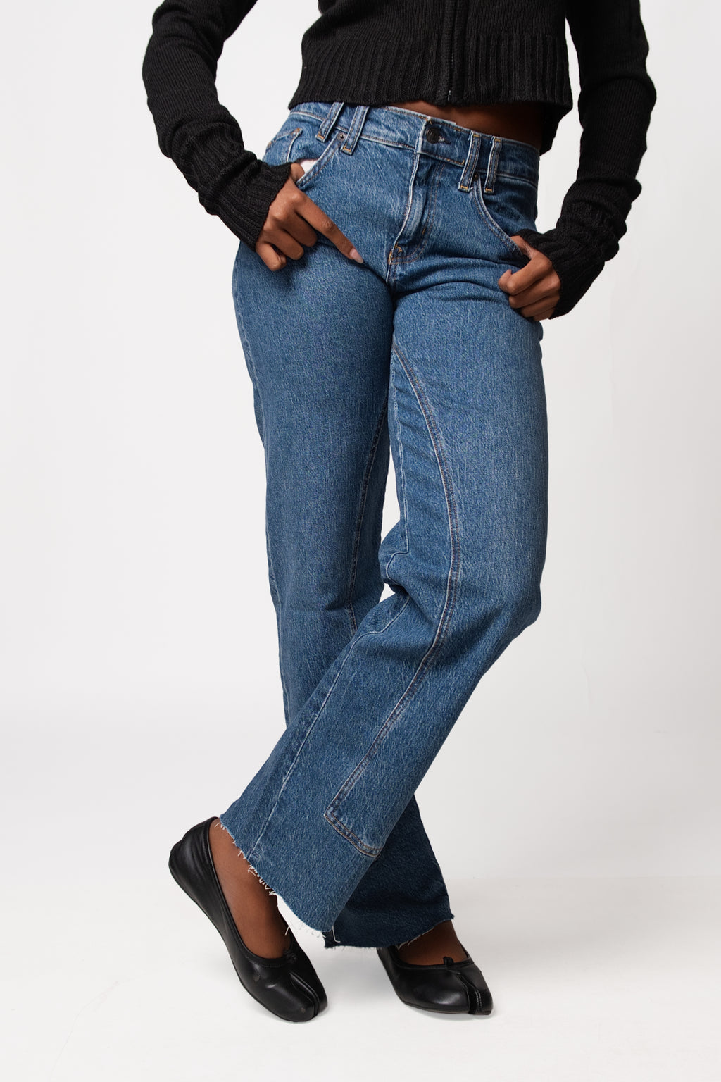 Free People Risk Taker Mid-Rise Straight