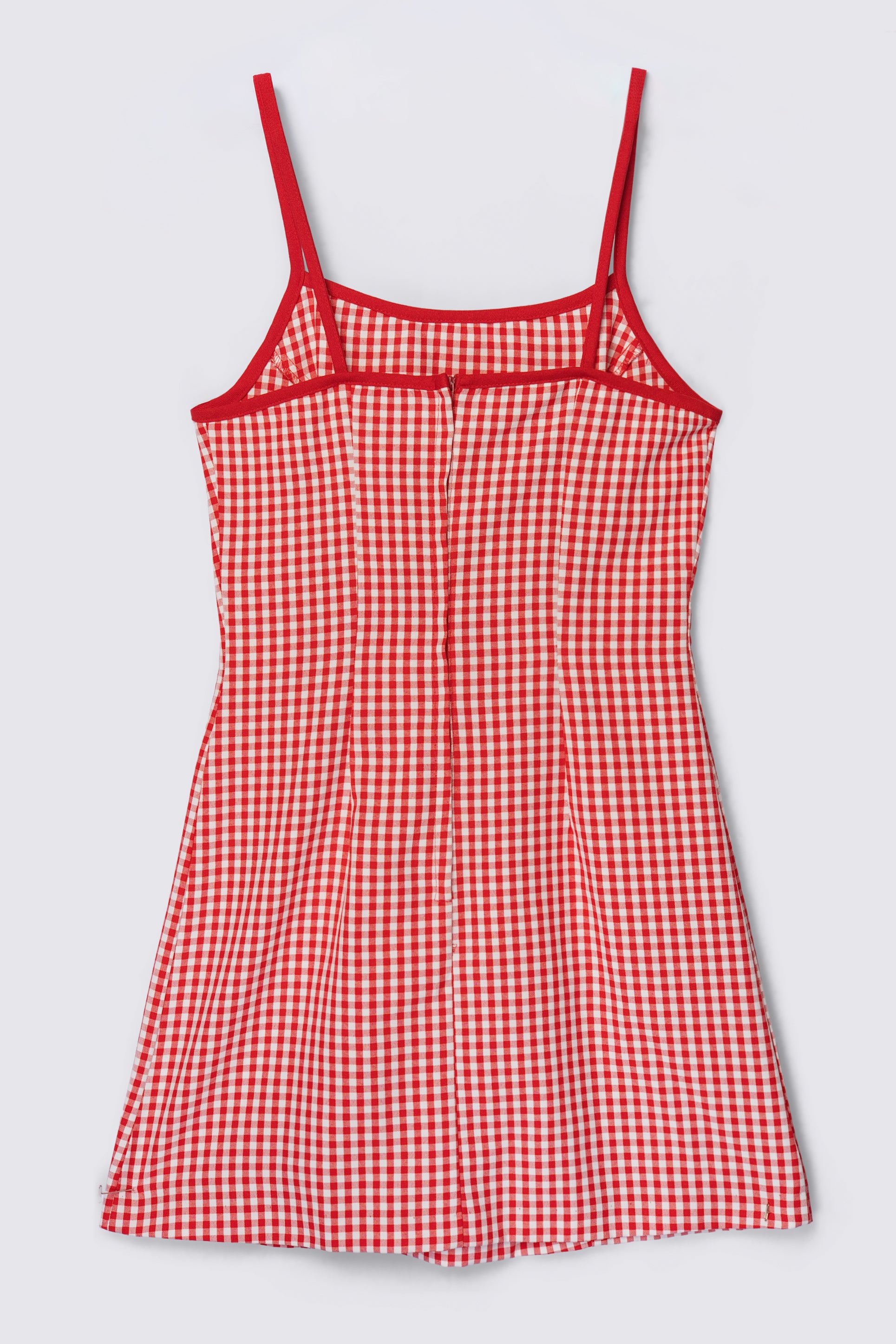 90s Wrapper Belted Gingham Mini Dress