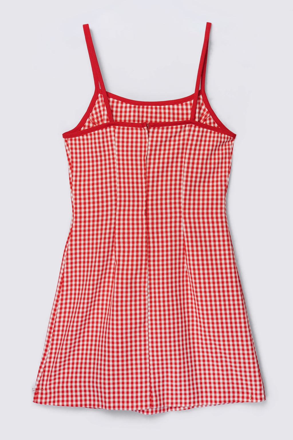 90s Wrapper Belted Gingham Mini Dress