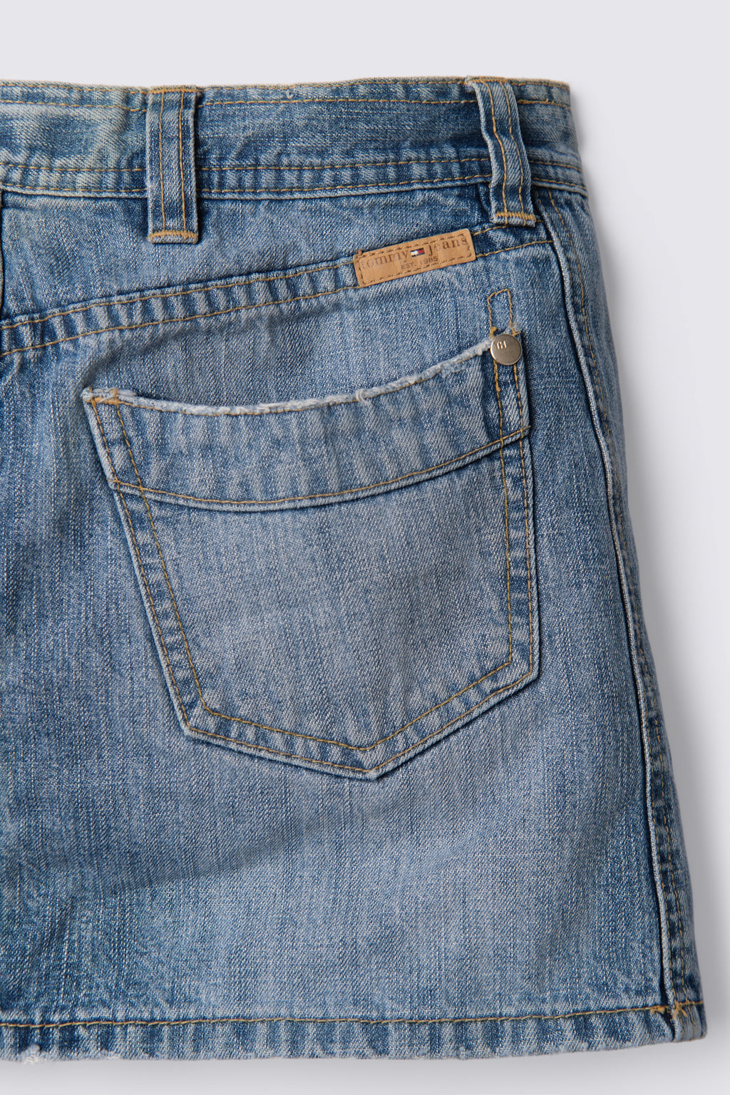 2004 Tommy Jeans Lowrise Denim Mini Skirt