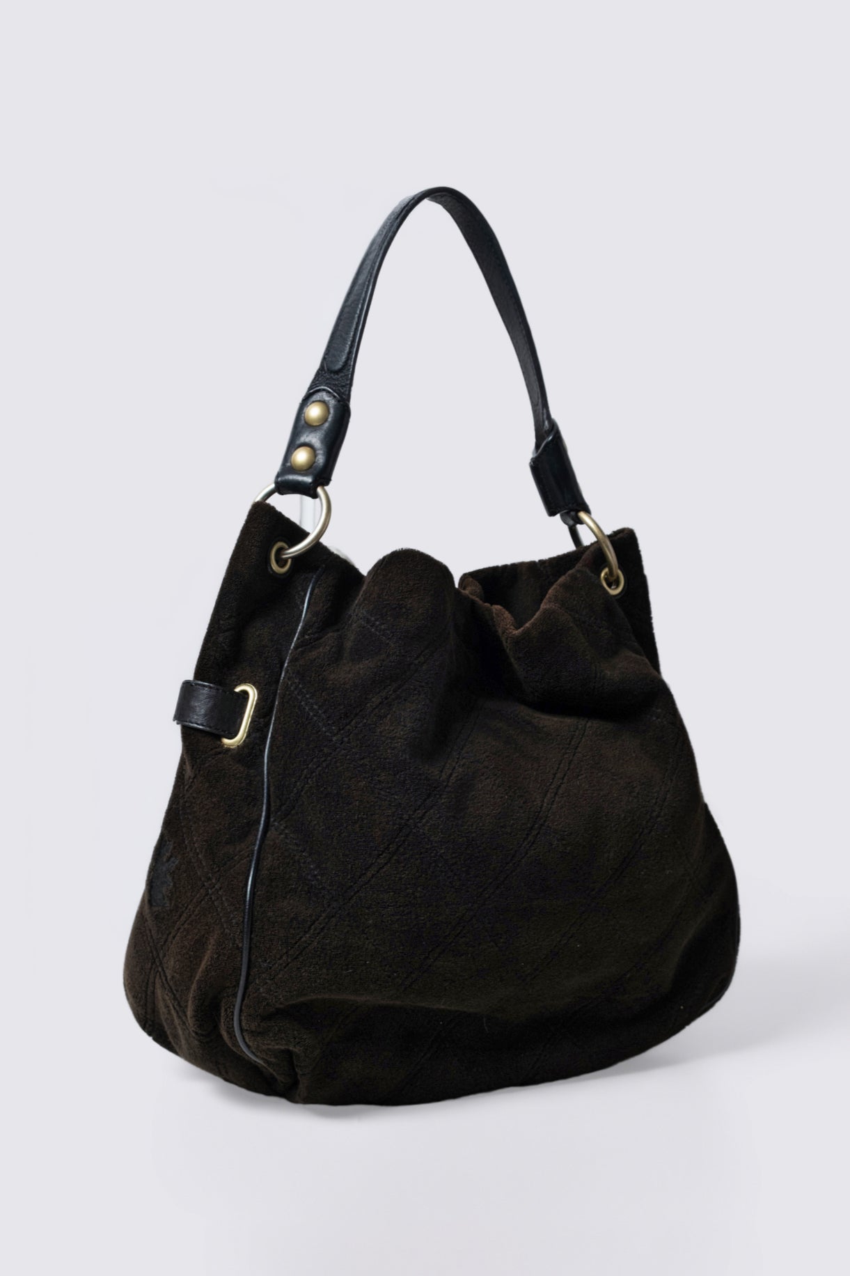 Y2K Juicy Couture Lock & Key Terry Cloth Hobo Bag