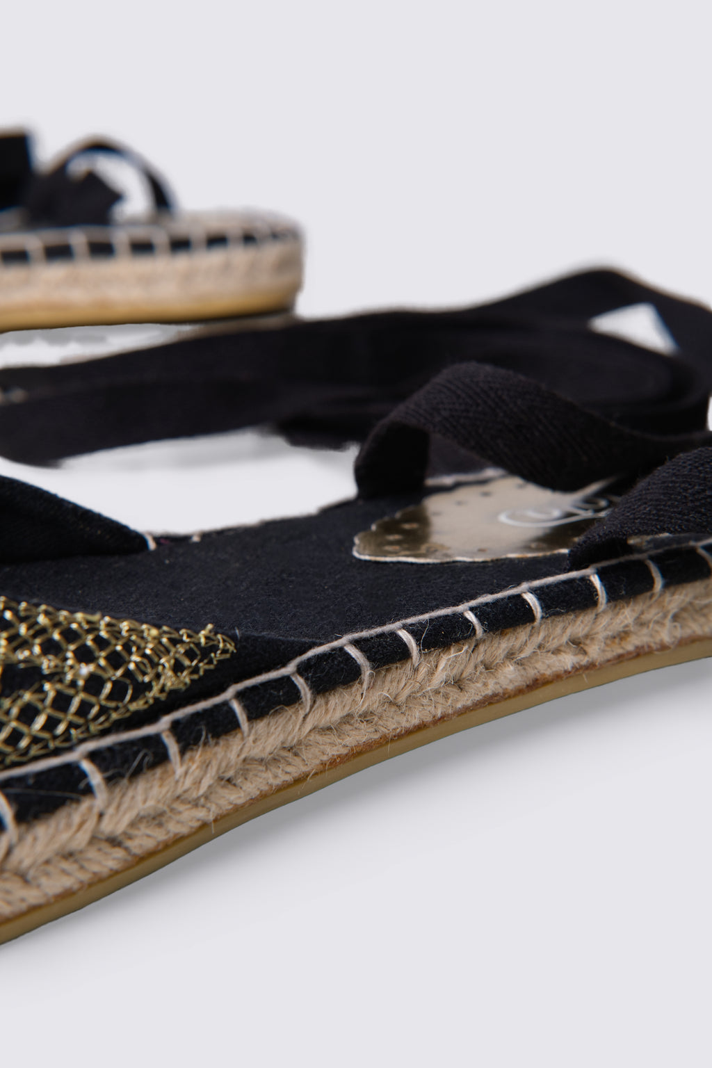 Y2K Beaded Espadrille Ballet Flats