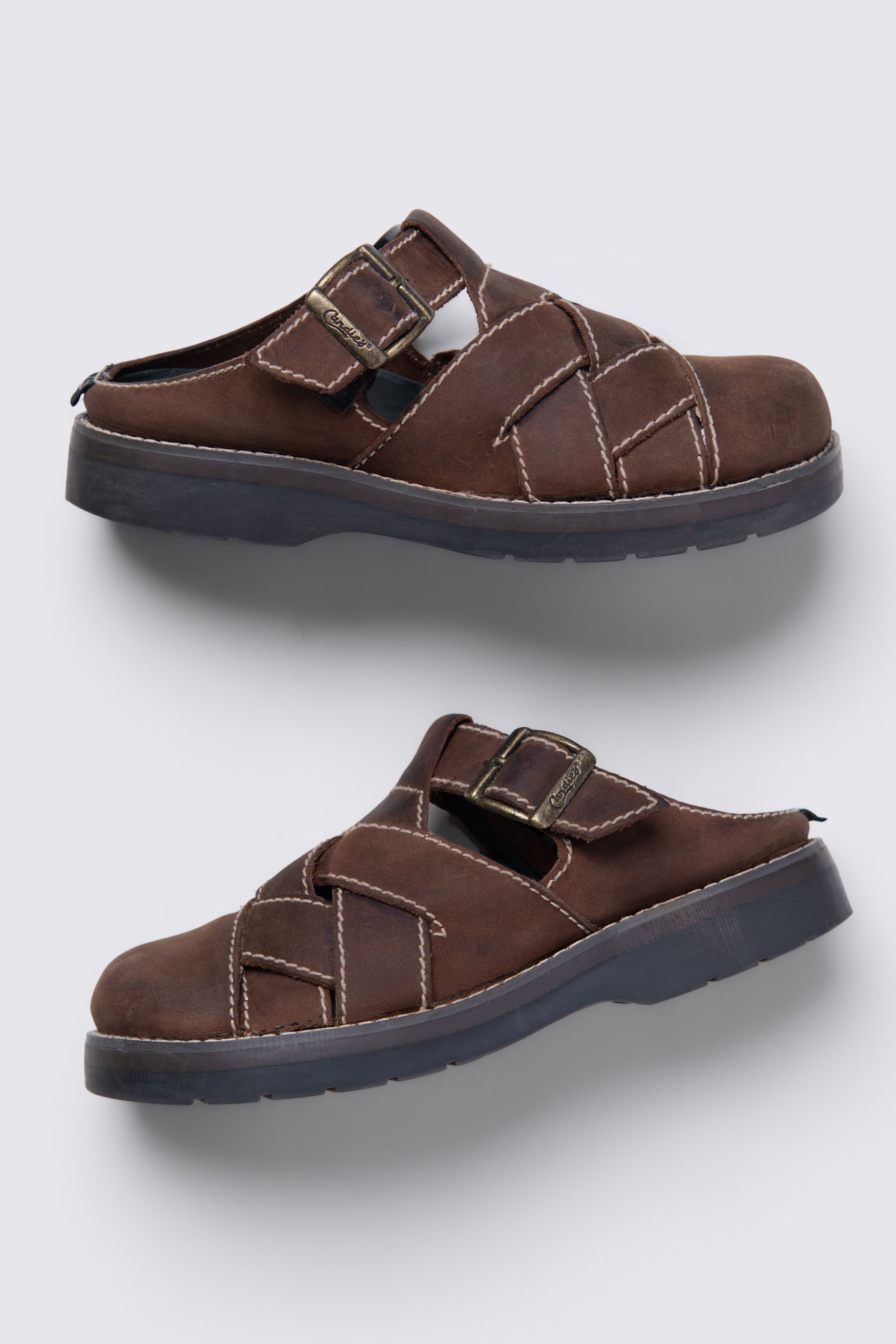 Y2K Candies Woven Leather Clogs