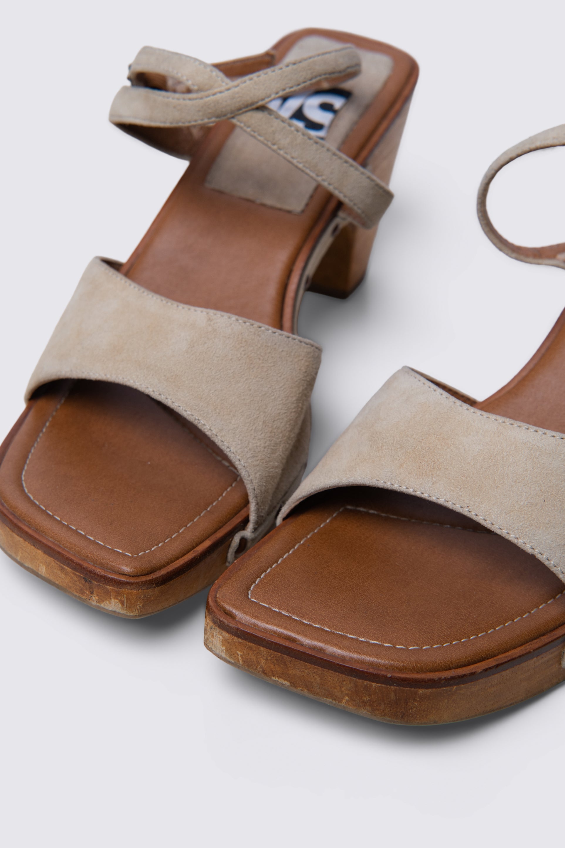 90s Victoria's Secret Suede Clog Sandals
