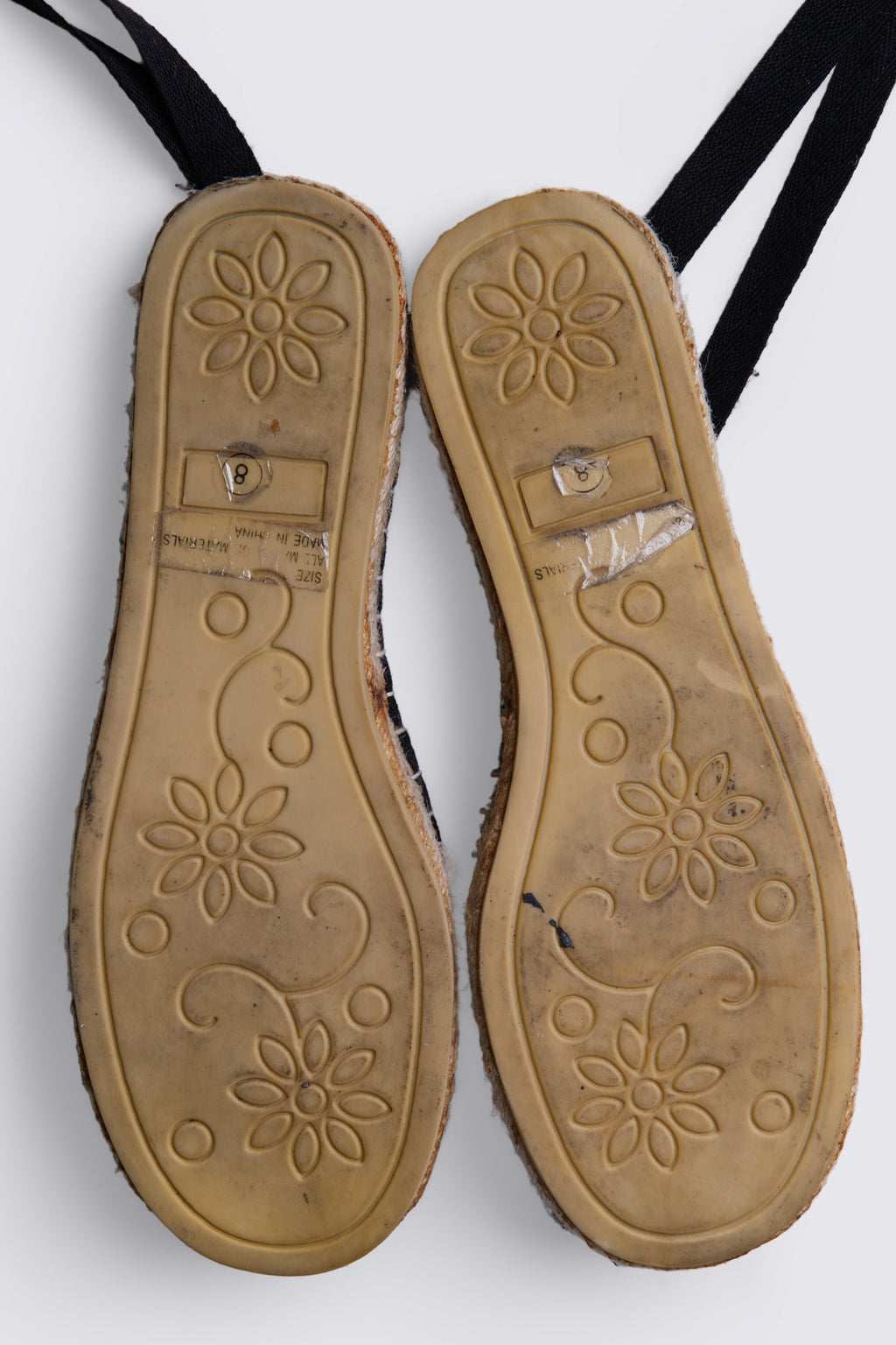 Y2K Beaded Espadrille Ballet Flats