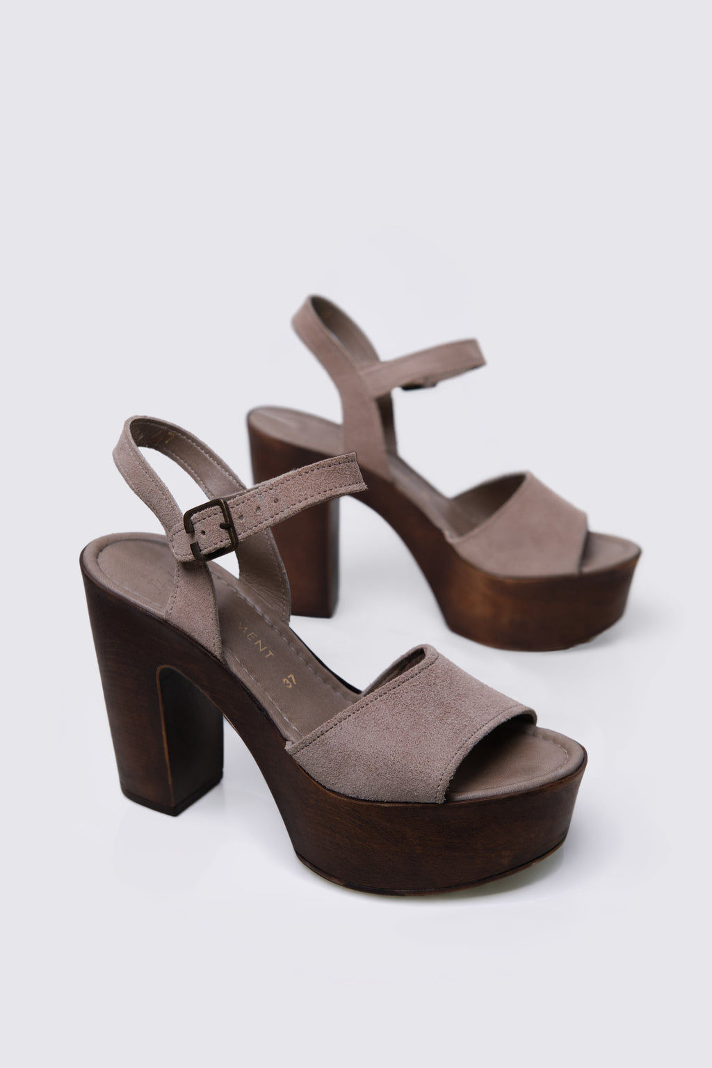 00s Basement Suede Platform Heels