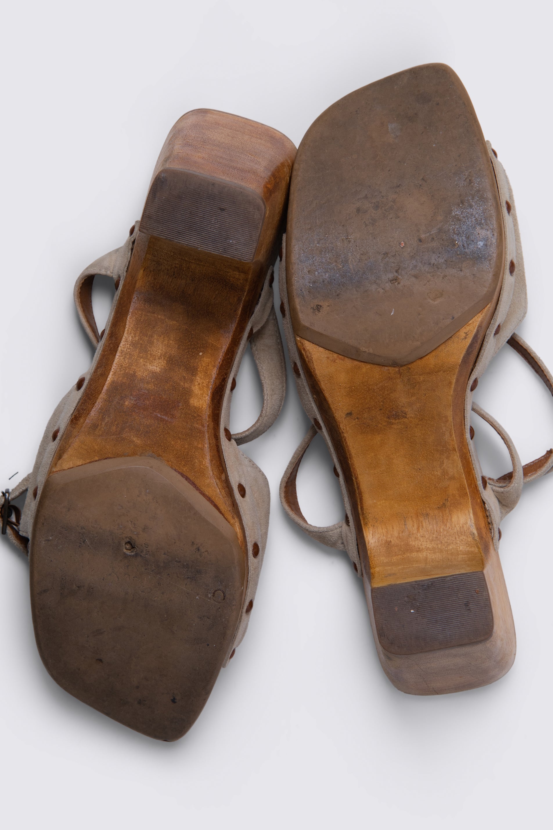 90s Victoria's Secret Suede Clog Sandals