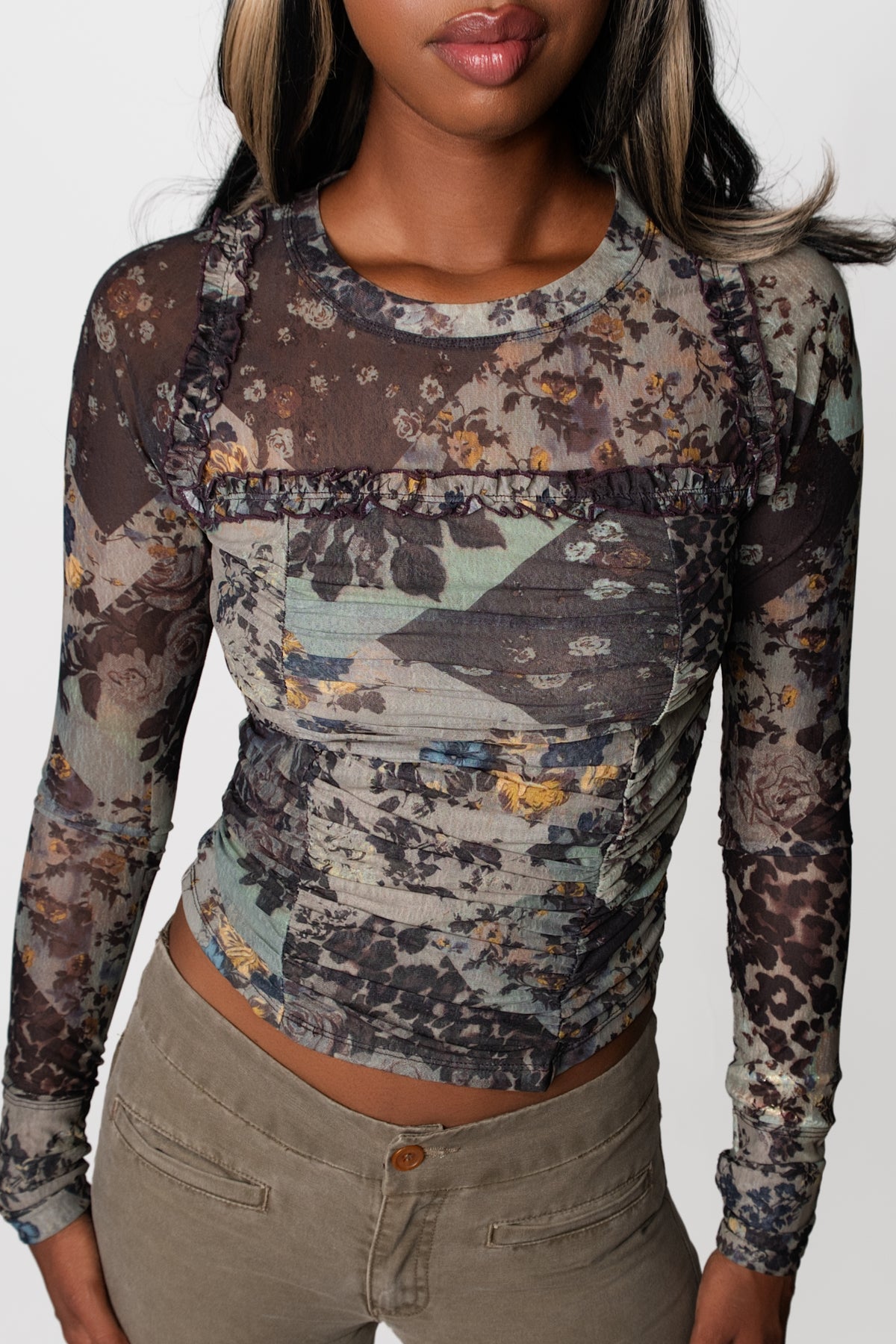 Free People Ariana Long Sleeve Top