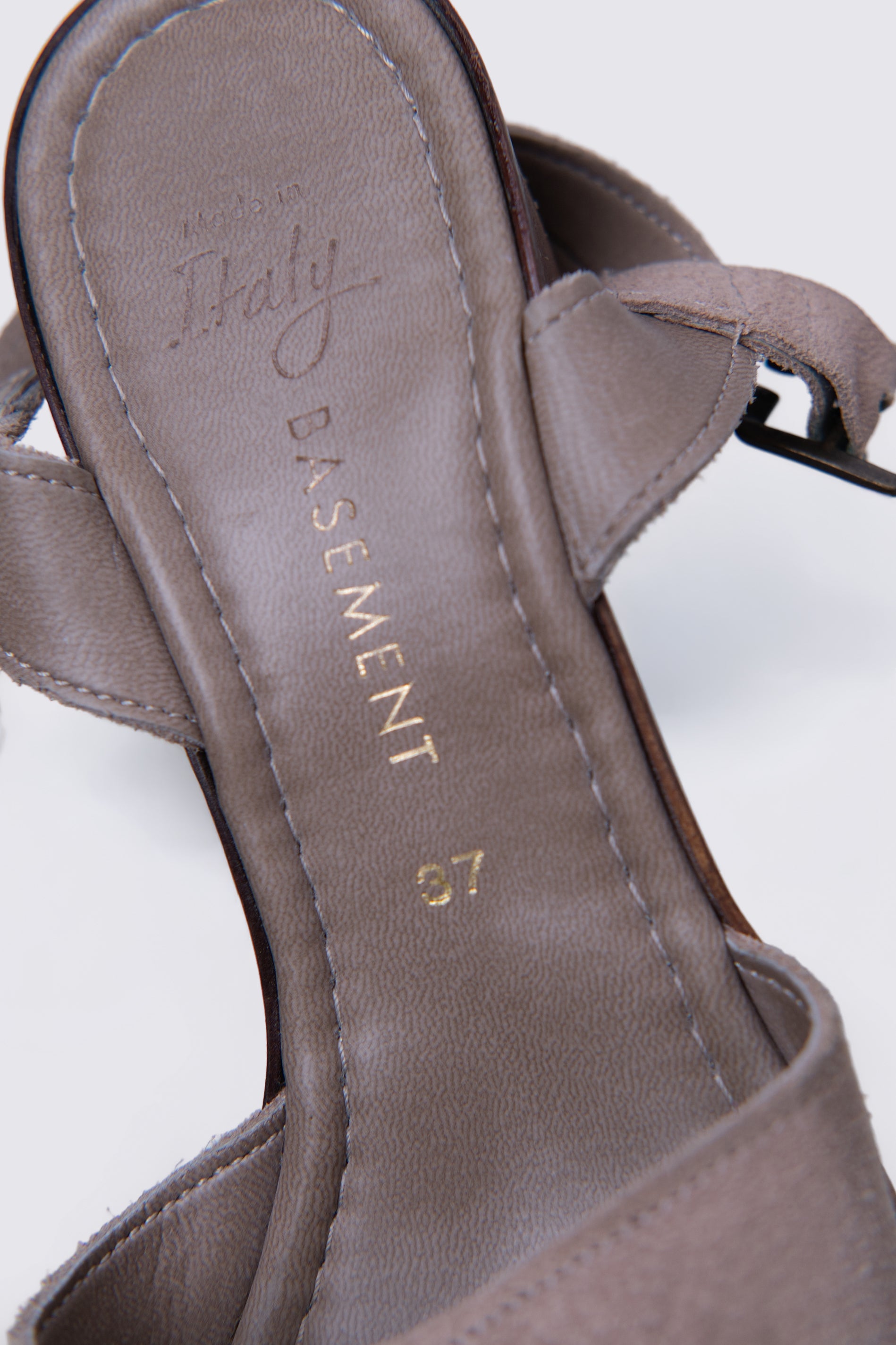 00s Basement Suede Platform Heels