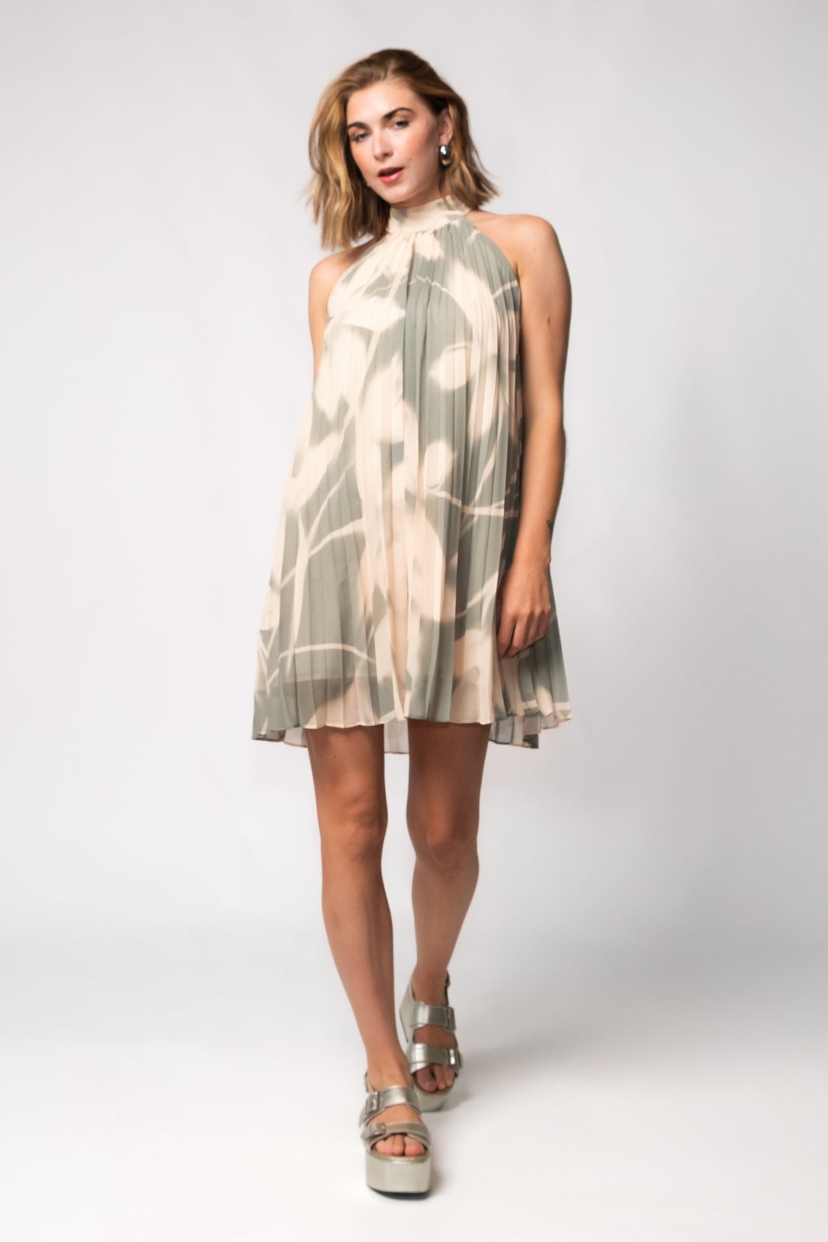 Steve Madden Odora Pleated Dress