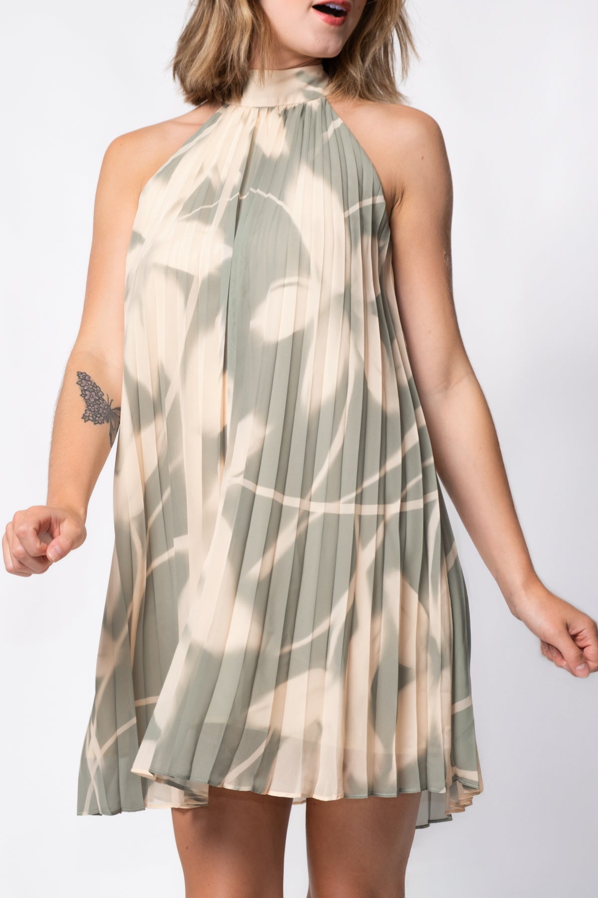 Steve Madden Odora Pleated Dress