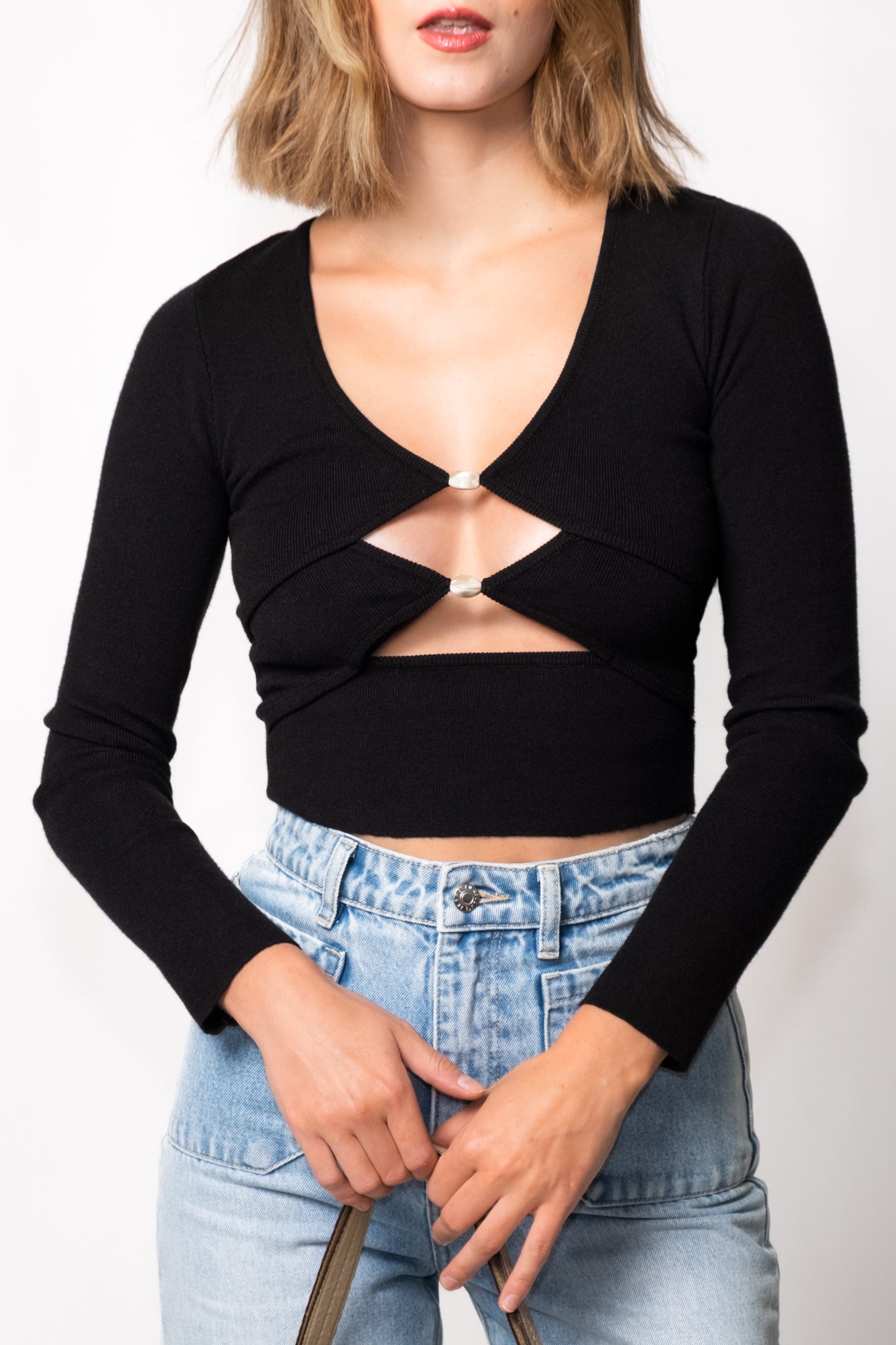 MINKPINK Saylor Cutout Knit Top