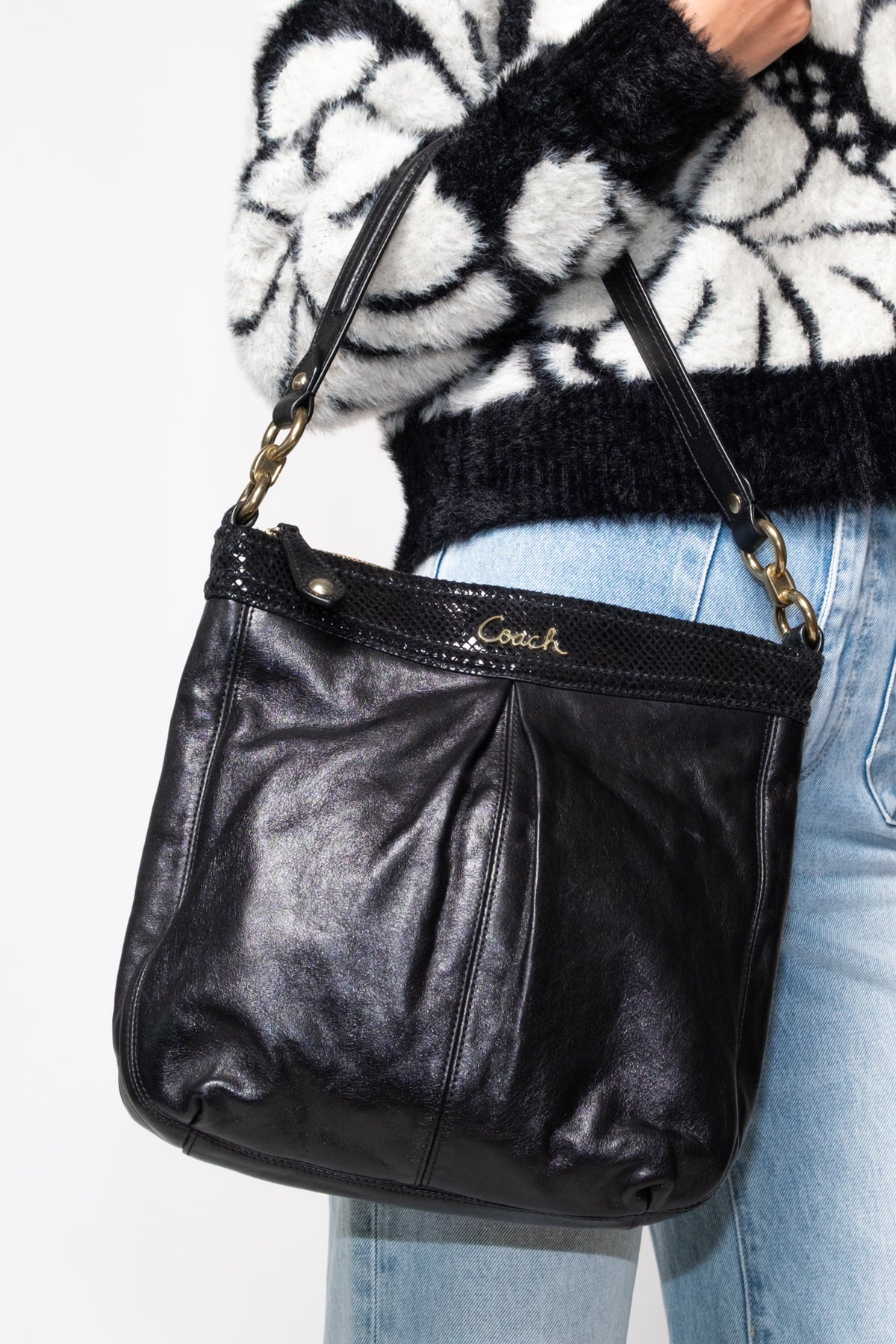 Golddust Vintage Coach Y2K Ashley Slouchy Shoulder Bag